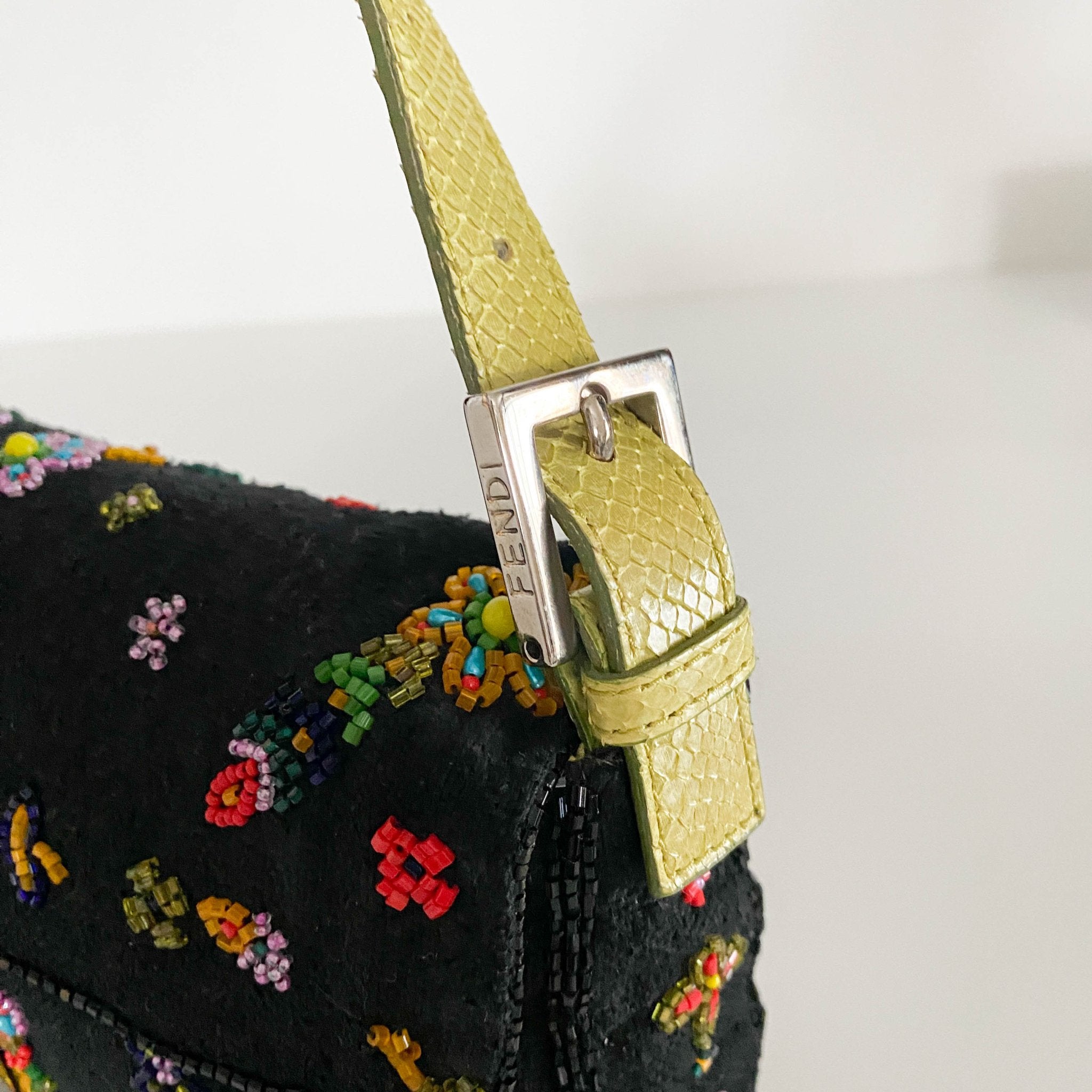 FENDI Baguette Floral Beaded Shoulder Bag, in , Sold by HIVE PRELOVED - Shoulder Bags, ,
