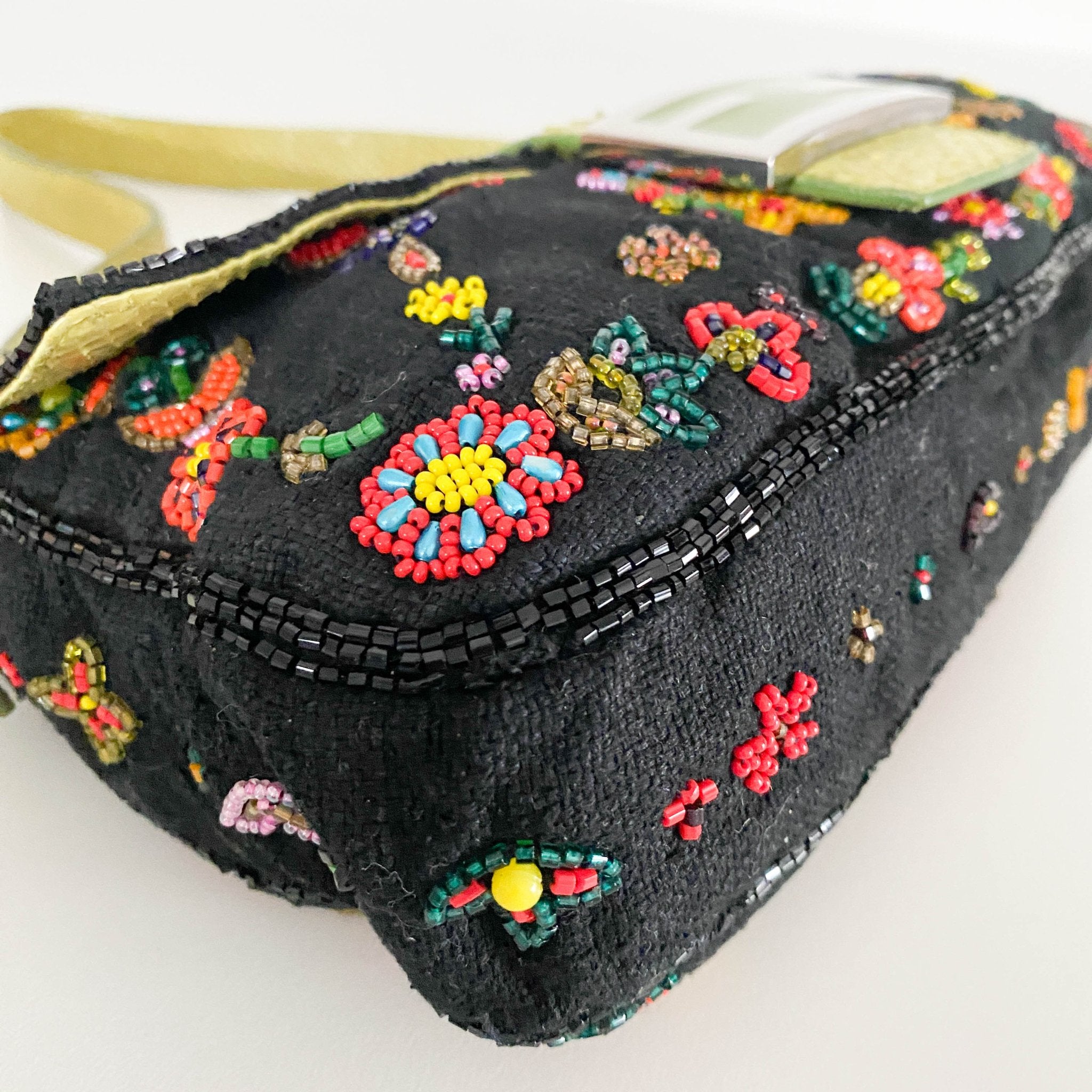 FENDI Baguette Floral Beaded Shoulder Bag, in , Sold by HIVE PRELOVED - Shoulder Bags, ,