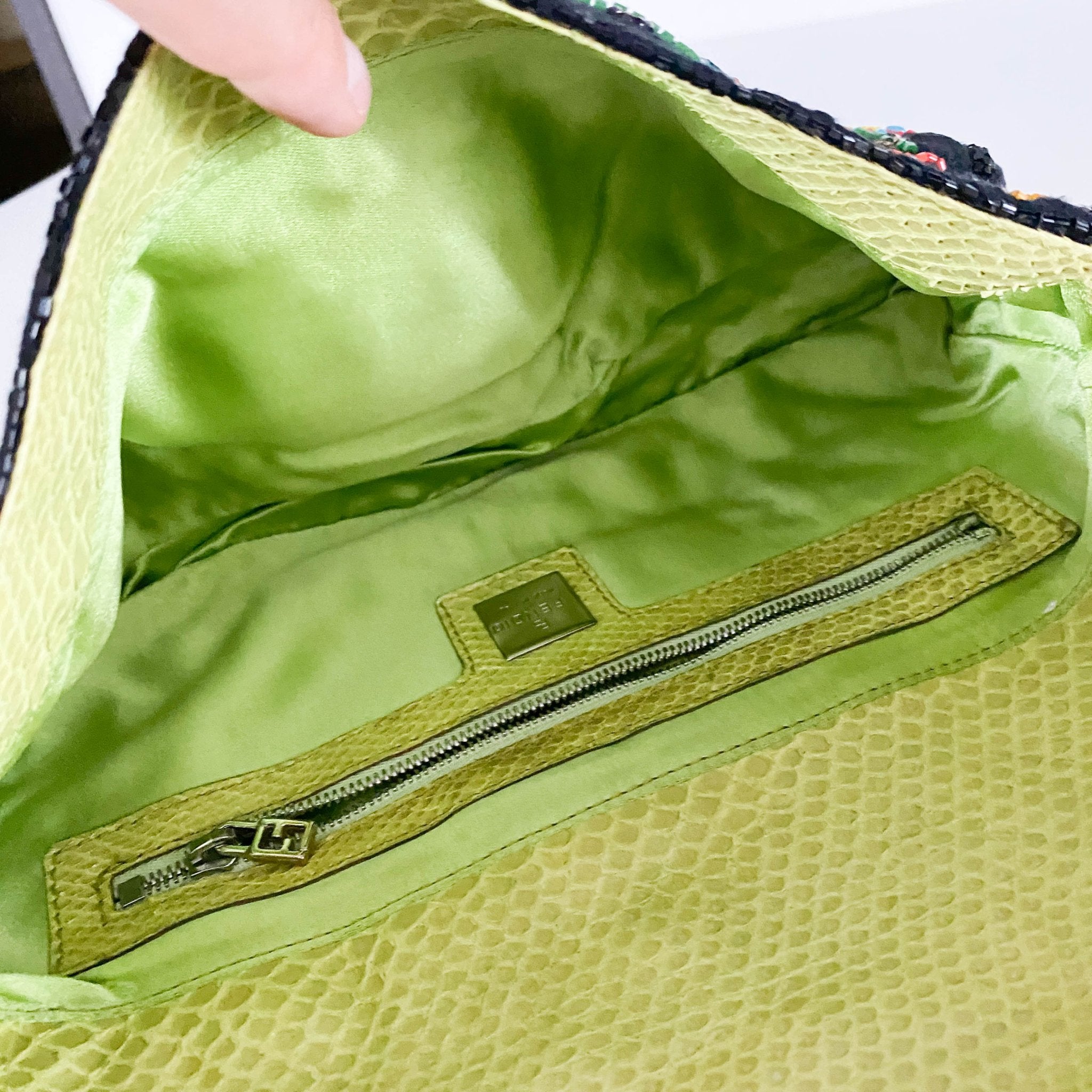 FENDI Baguette Floral Beaded Shoulder Bag, in , Sold by HIVE PRELOVED - Shoulder Bags, ,