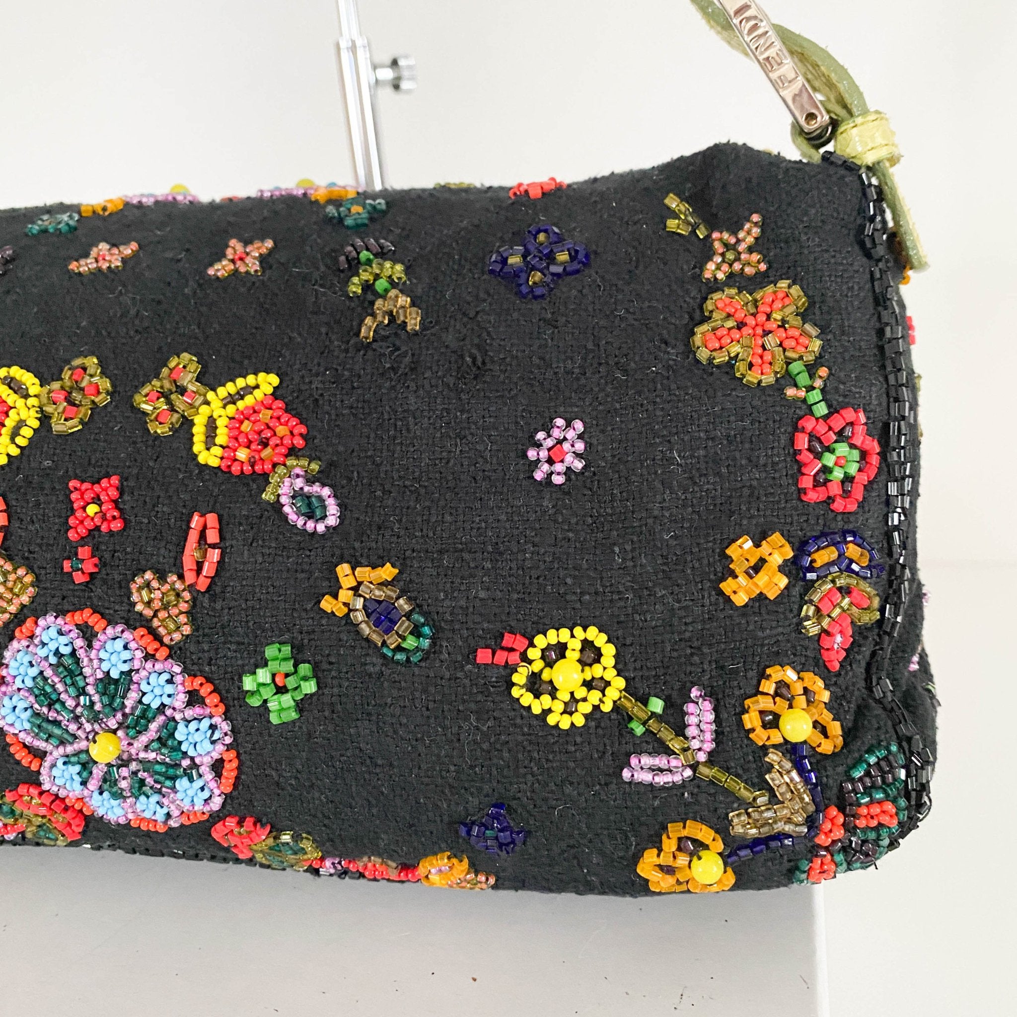 FENDI Baguette Floral Beaded Shoulder Bag, in , Sold by HIVE PRELOVED - Shoulder Bags, ,