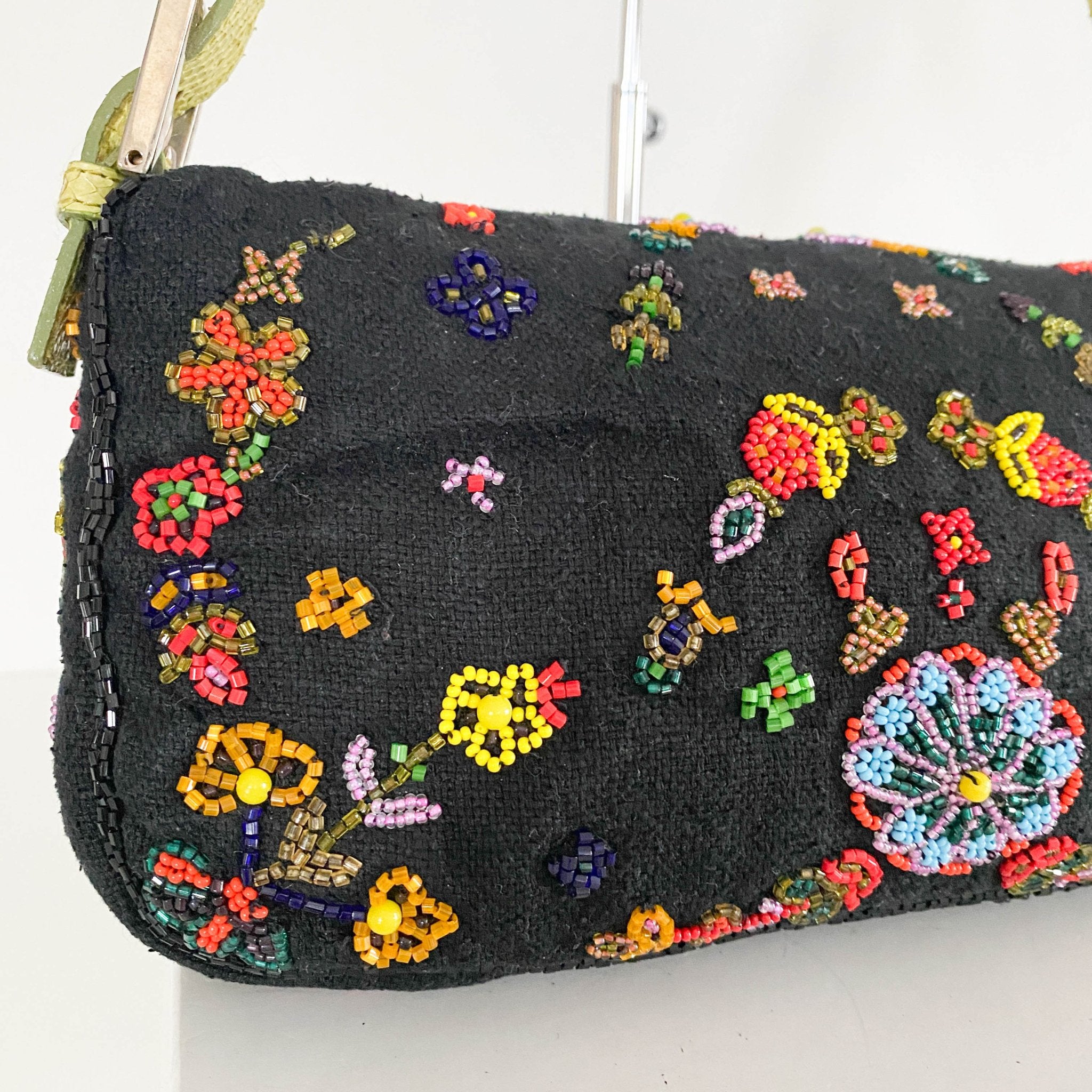 FENDI Baguette Floral Beaded Shoulder Bag, in , Sold by HIVE PRELOVED - Shoulder Bags, ,