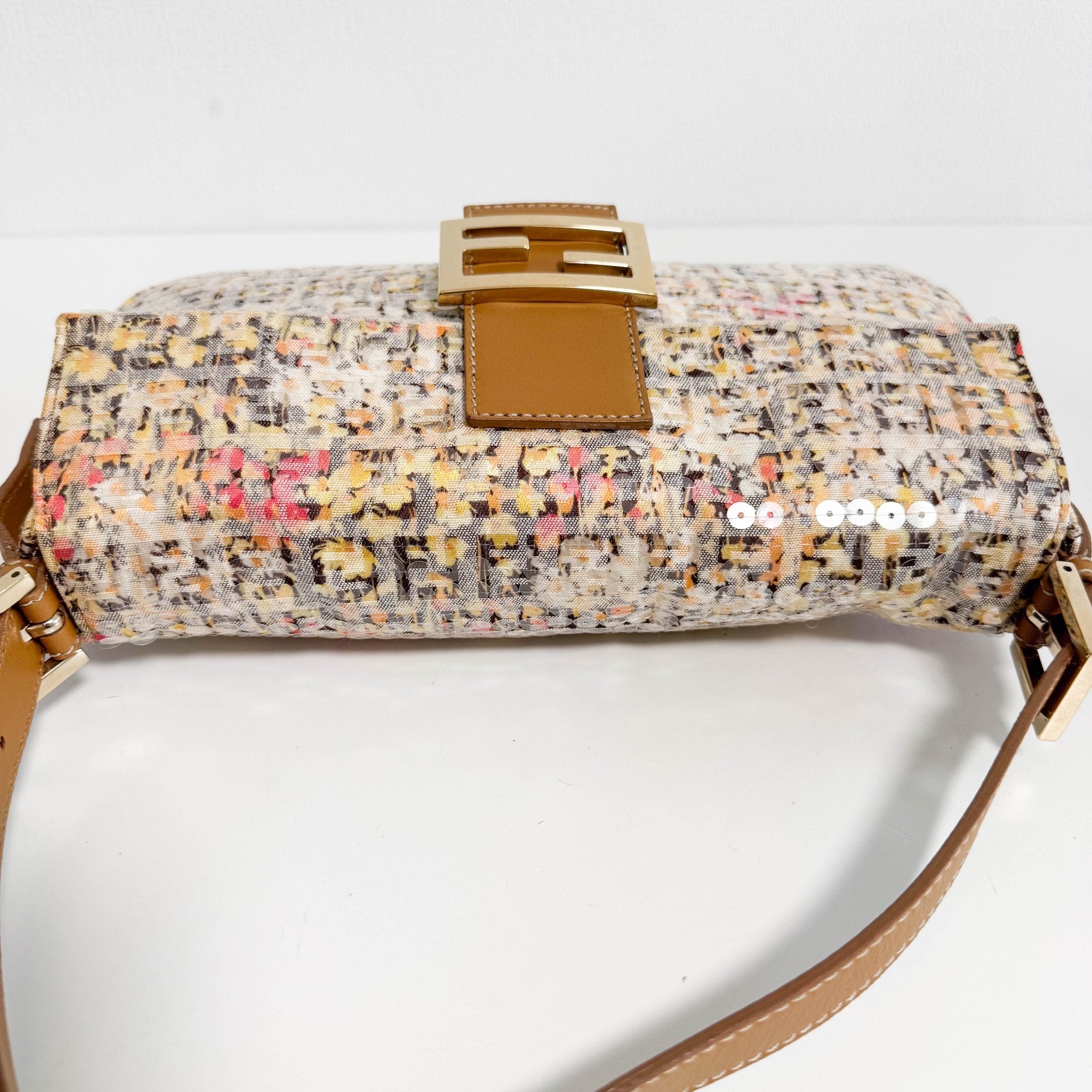FENDI Baguette Floral Design Sequin Shoulder Bag, in , Sold by HIVE PRELOVED - Shoulder Bags, ,