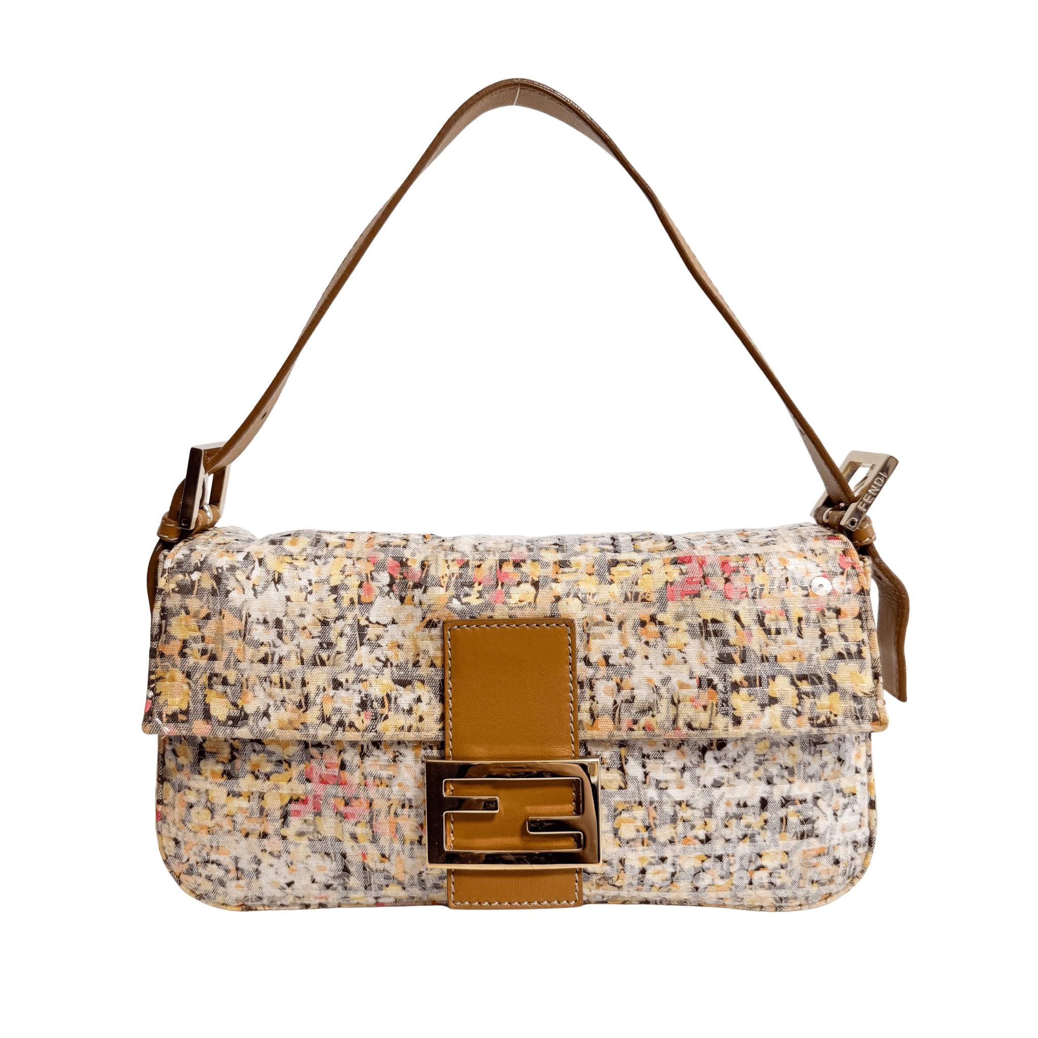 FENDI Baguette Floral Design Sequin Shoulder Bag, in , Sold by HIVE PRELOVED - Shoulder Bags, ,