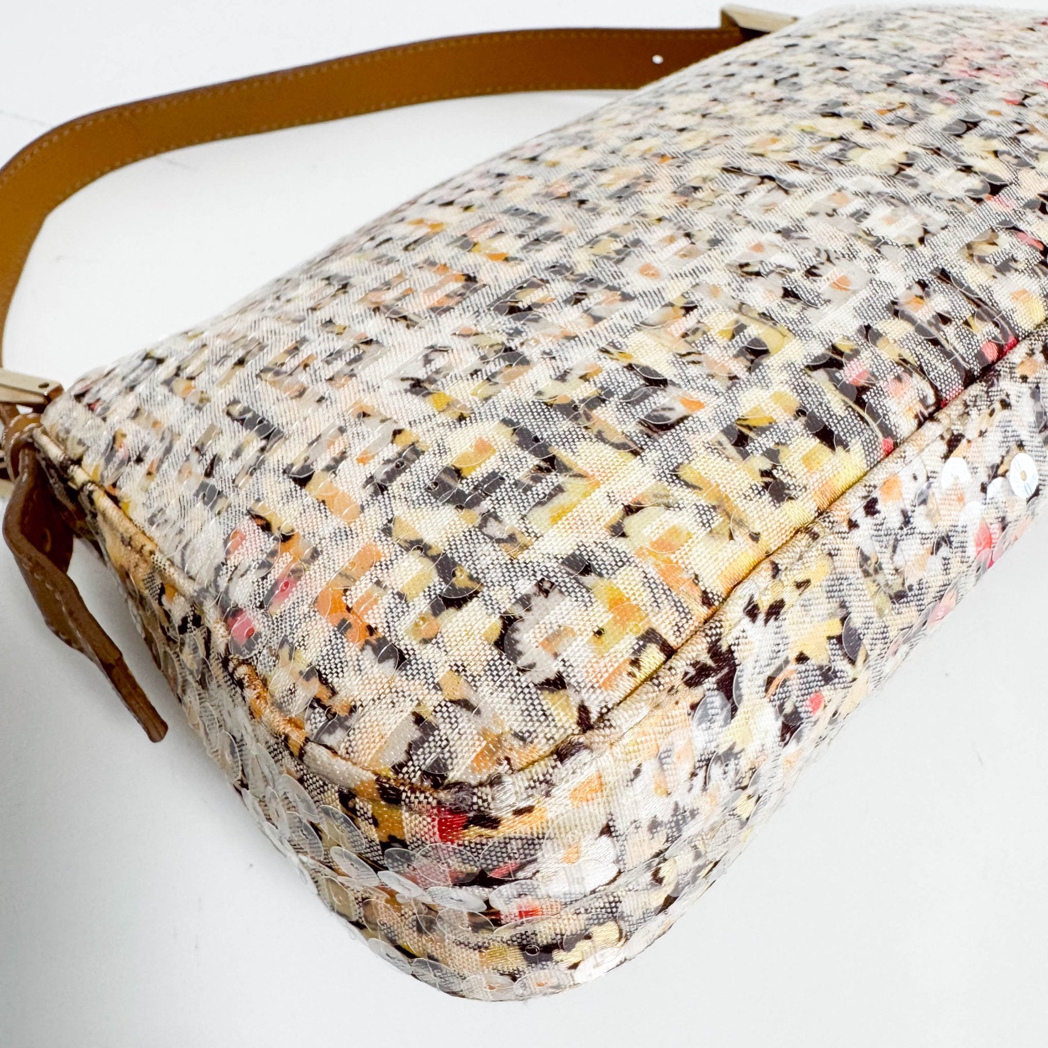 FENDI Baguette Floral Design Sequin Shoulder Bag, in , Sold by HIVE PRELOVED - Shoulder Bags, ,