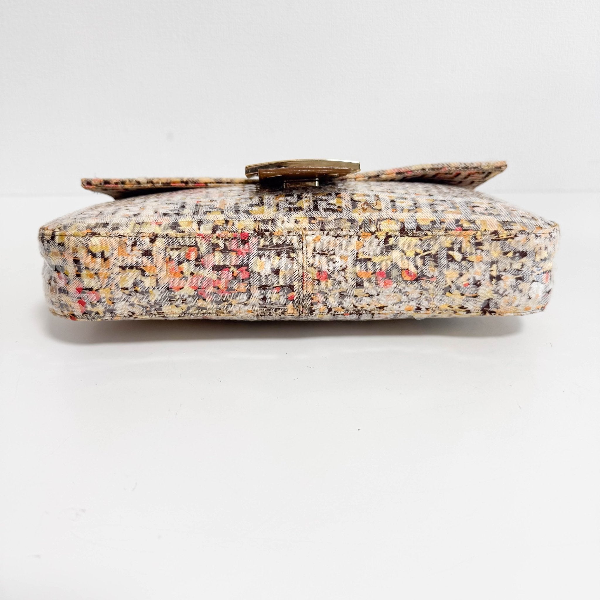 FENDI Baguette Floral Design Sequin Shoulder Bag, in , Sold by HIVE PRELOVED - Shoulder Bags, ,