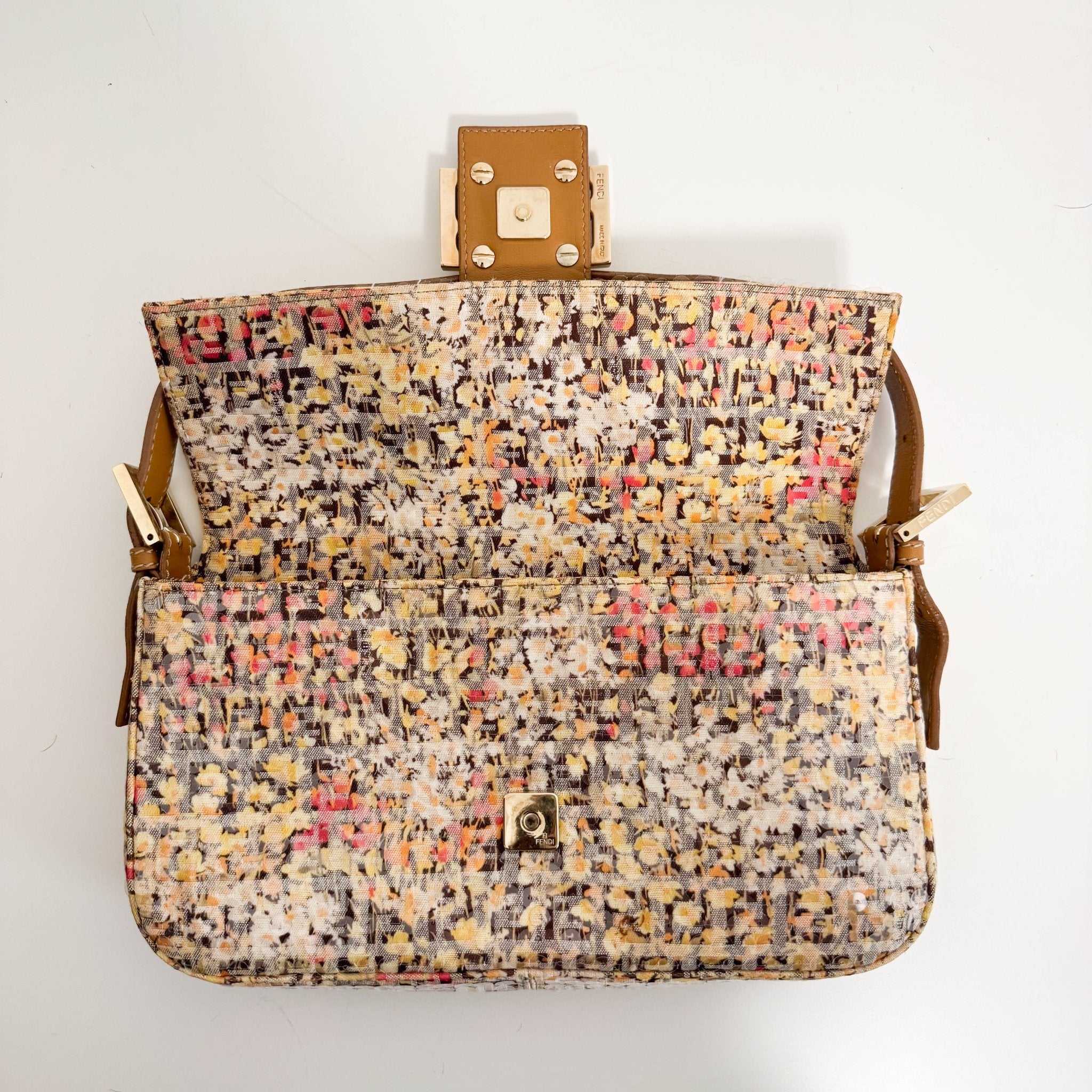 FENDI Baguette Floral Design Sequin Shoulder Bag, in , Sold by HIVE PRELOVED - Shoulder Bags, ,