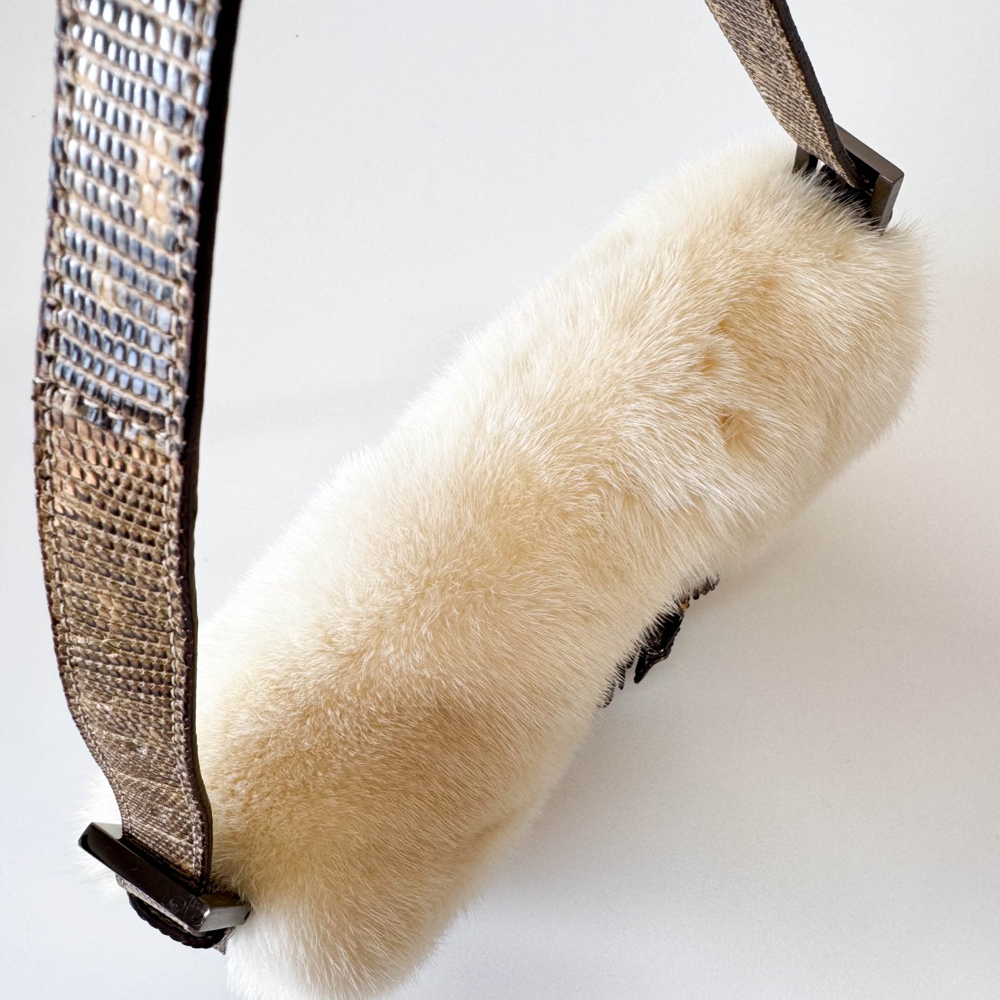 FENDI Baguette Fur Leather Shoulder Bag, in , Sold by HIVE PRELOVED - Shoulder Bags, ,