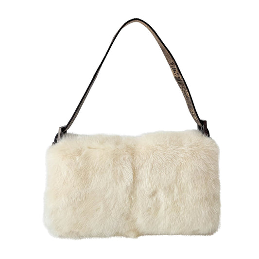 FENDI Baguette Fur Leather Shoulder Bag, in , Sold by HIVE PRELOVED - Shoulder Bags, ,