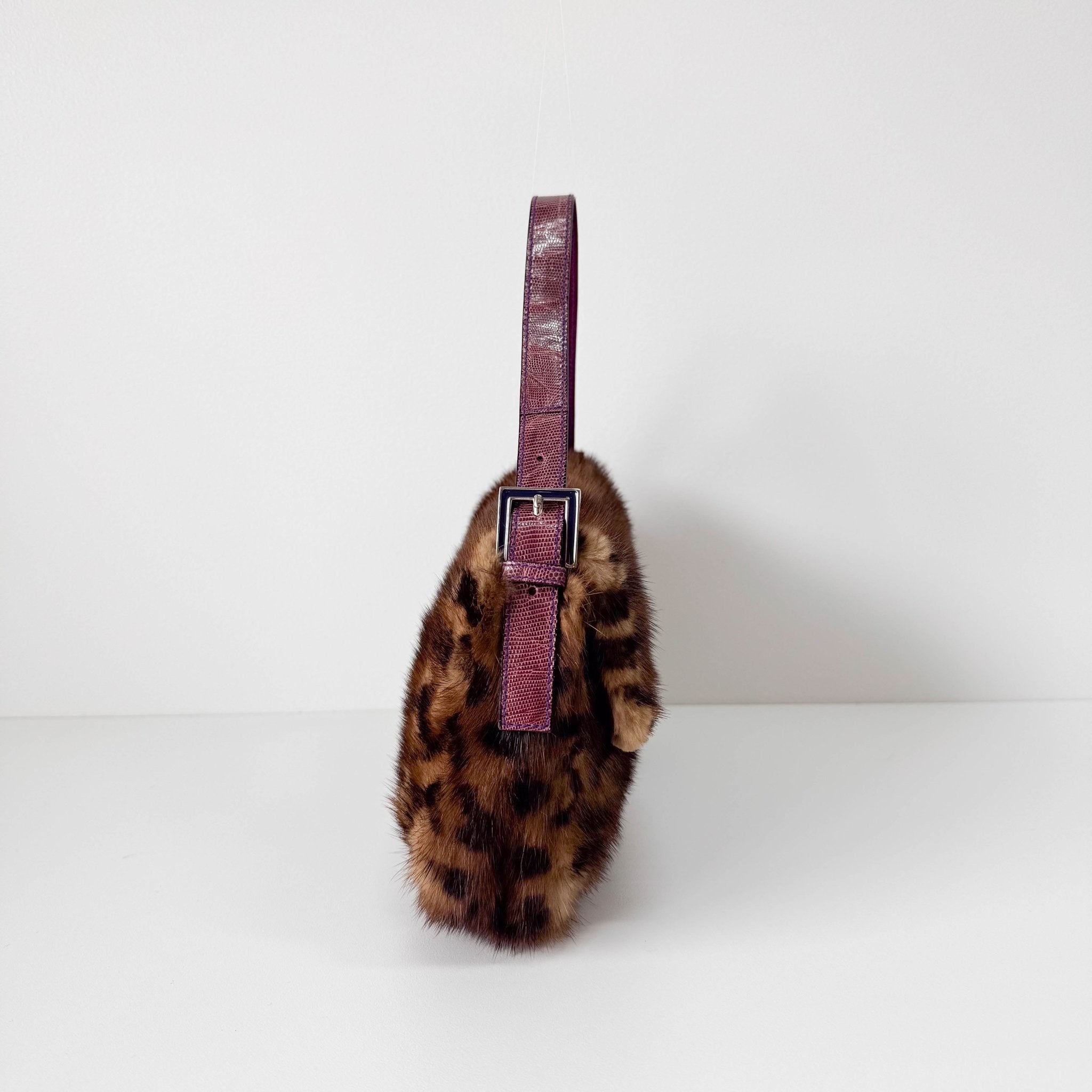 FENDI Baguette Fur Leopard Print Shoulder Bag, in , Sold by HIVE PRELOVED - Shoulder Bags, ,