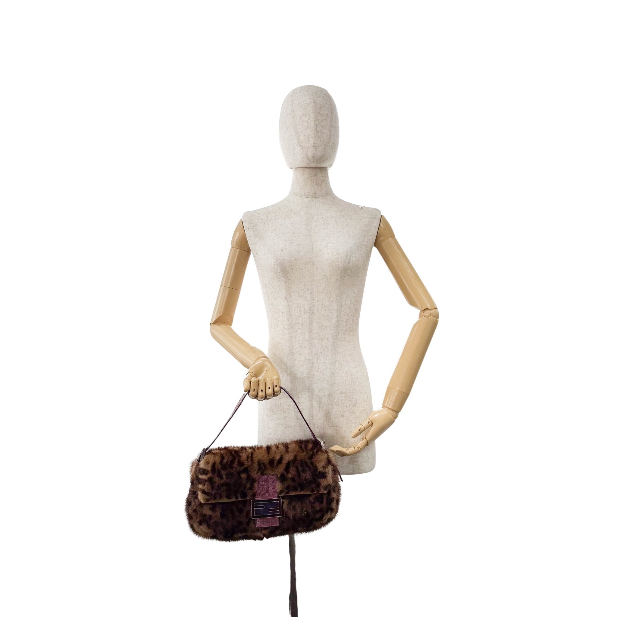FENDI Baguette Fur Leopard Print Shoulder Bag, in , Sold by HIVE PRELOVED - Shoulder Bags, ,