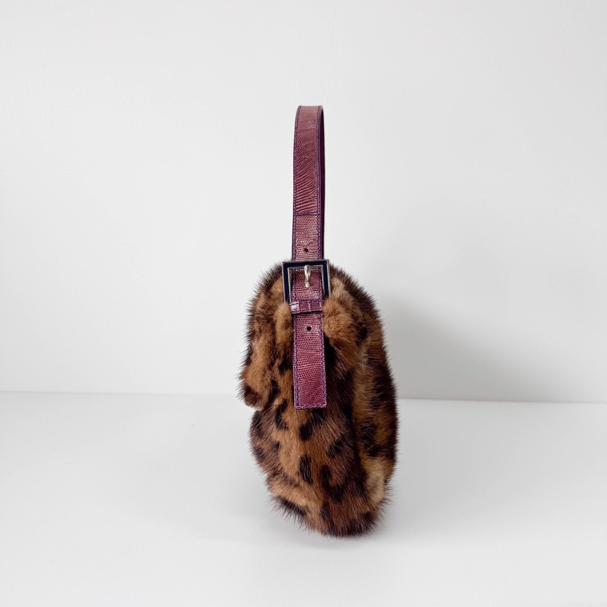FENDI Baguette Fur Leopard Print Shoulder Bag, in , Sold by HIVE PRELOVED - Shoulder Bags, ,