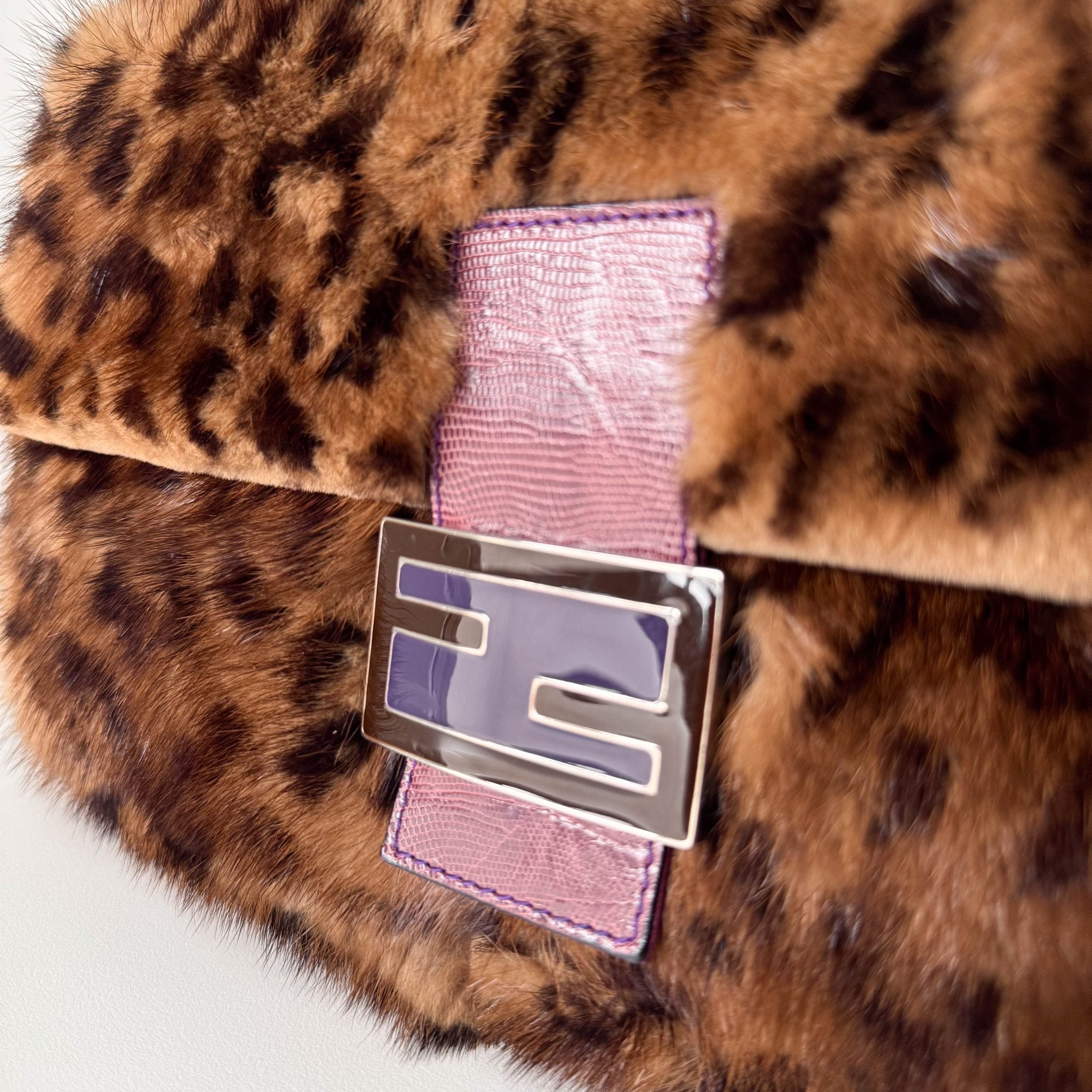 FENDI Baguette Fur Leopard Print Shoulder Bag, in , Sold by HIVE PRELOVED - Shoulder Bags, ,