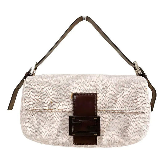 FENDI Baguette Glitter Handbag, Pink in Beads, Sold by HIVE PRELOVED - , ,