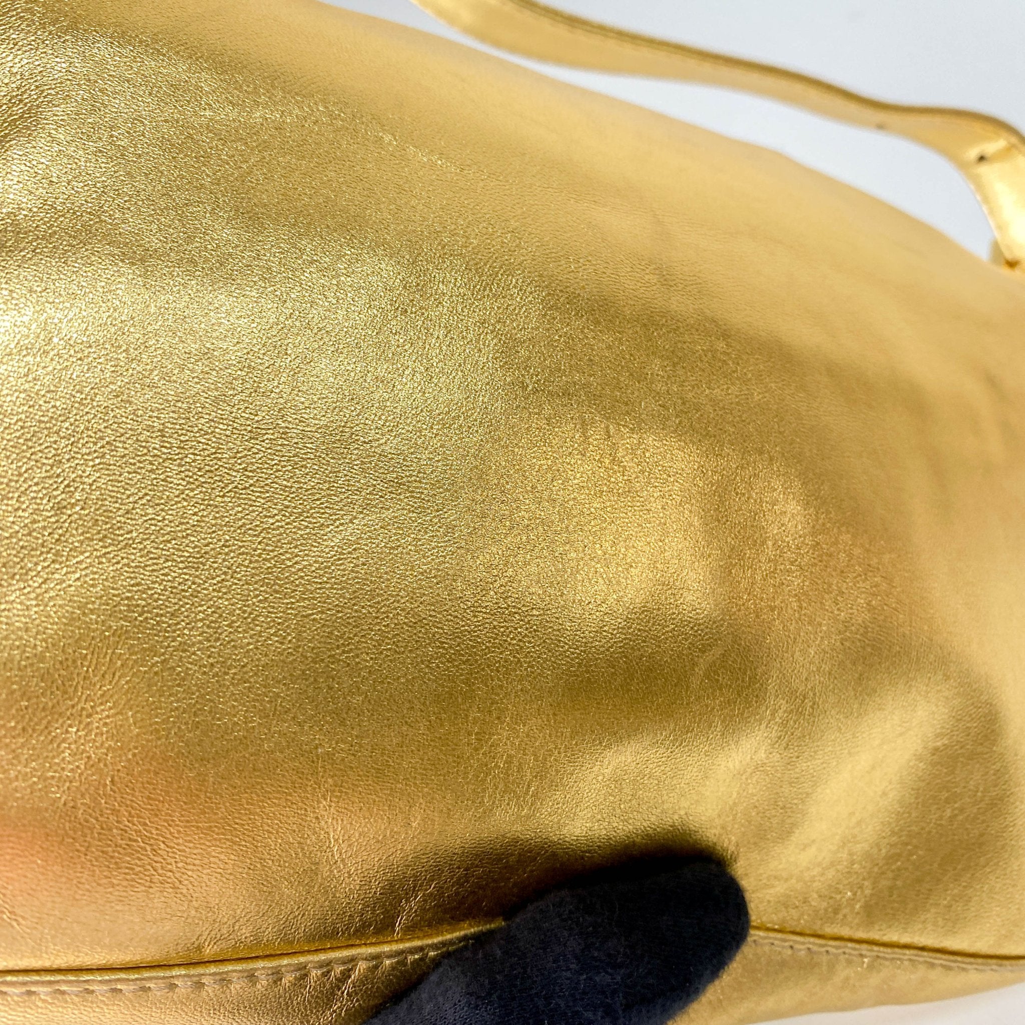 FENDI Baguette Gold Leather & Rhinestone FF Buckle Shoulder Bag, in , Sold by HIVE PRELOVED - Shoulder Bags, ,