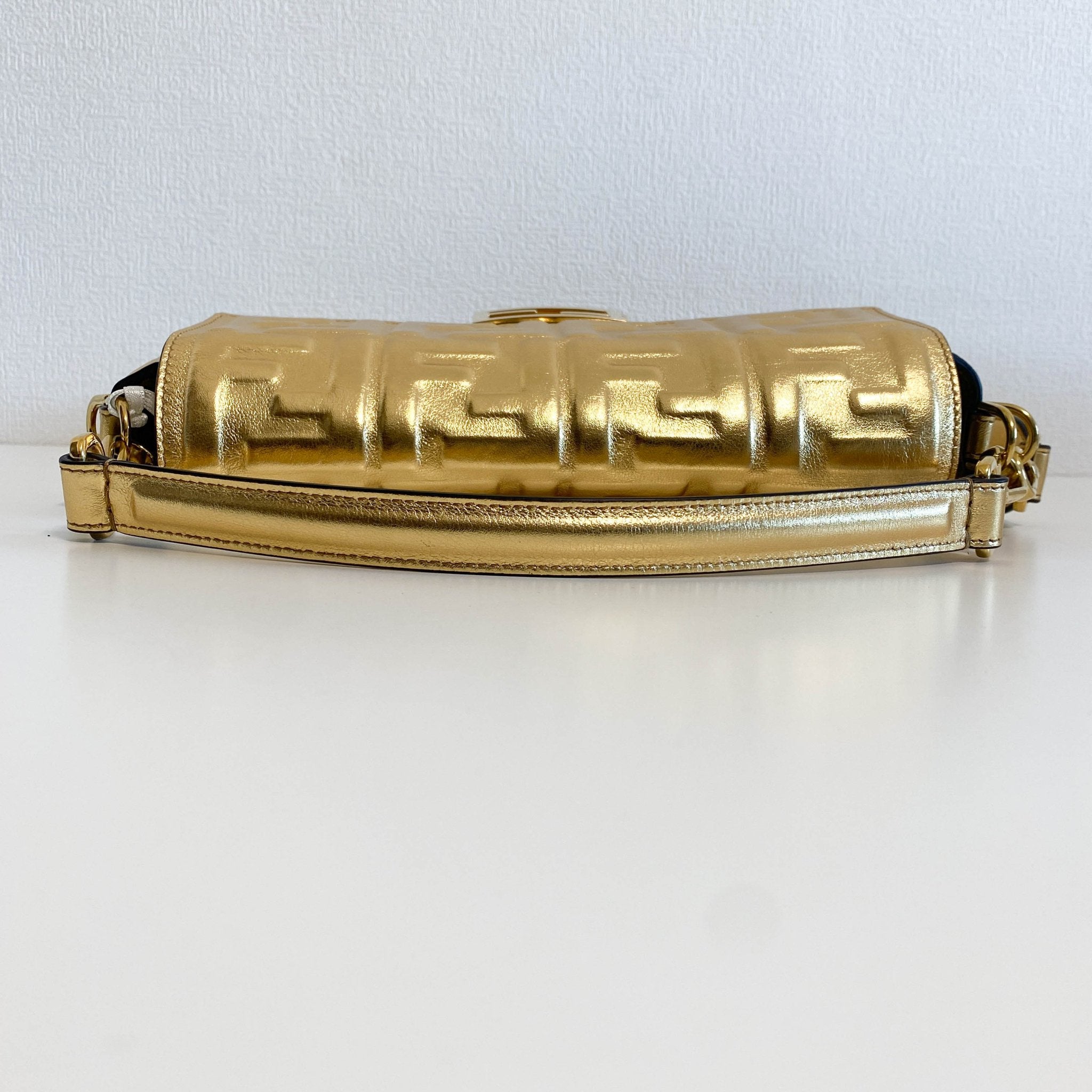 FENDI Baguette Gold Leather Shoulder Bag, in , Sold by HIVE PRELOVED - Shoulder Bags, ,