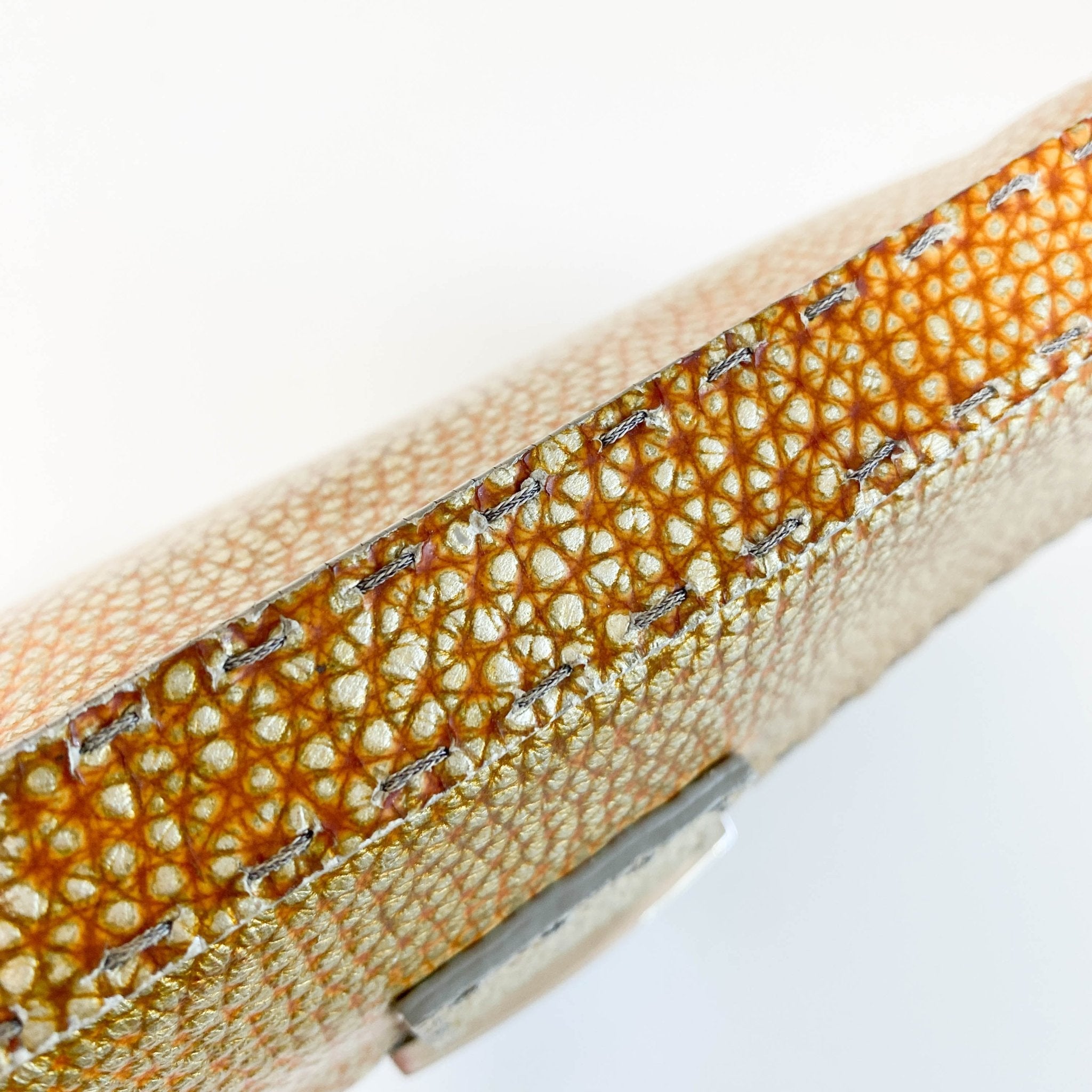 FENDI Baguette Gold Selleria Leather Shoulder Bag, in , Sold by HIVE PRELOVED - Shoulder Bags, ,