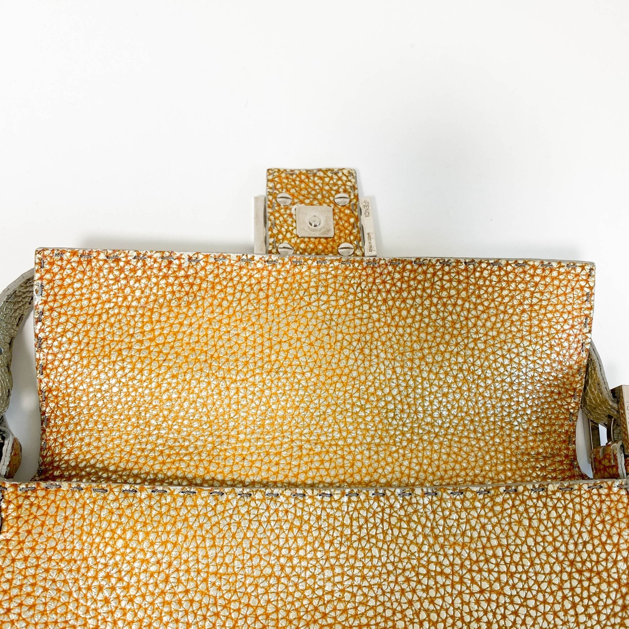 FENDI Baguette Gold Selleria Leather Shoulder Bag, in , Sold by HIVE PRELOVED - Shoulder Bags, ,