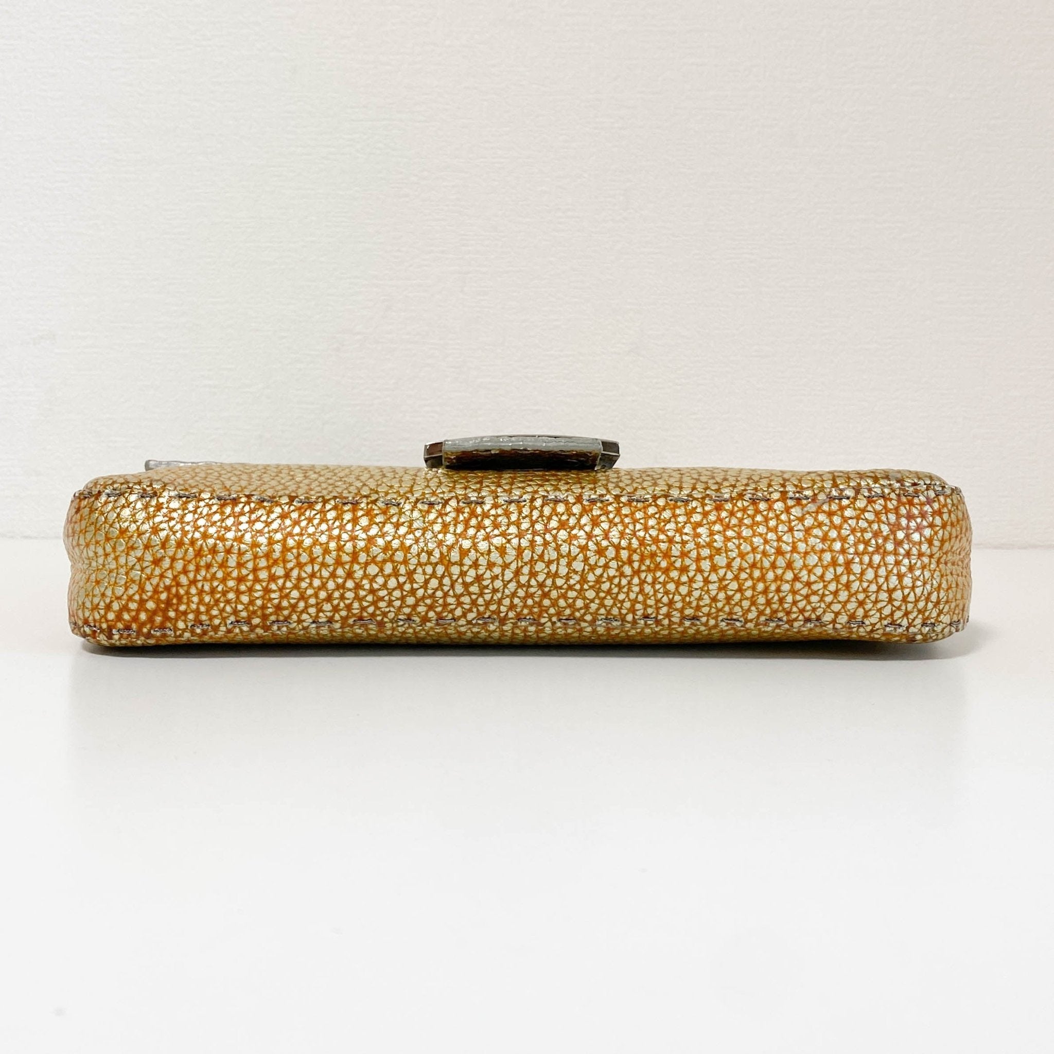 FENDI Baguette Gold Selleria Leather Shoulder Bag, in , Sold by HIVE PRELOVED - Shoulder Bags, ,