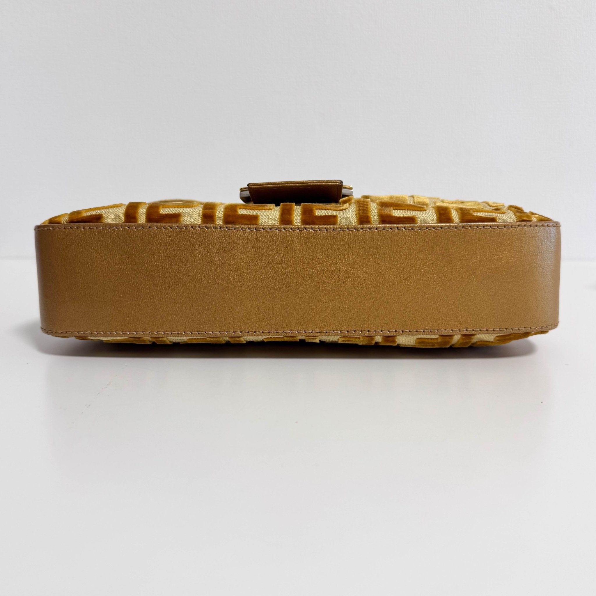 FENDI Baguette Golg Velvet Shoulder Bag, in , Sold by HIVE PRELOVED - Shoulder Bags, ,