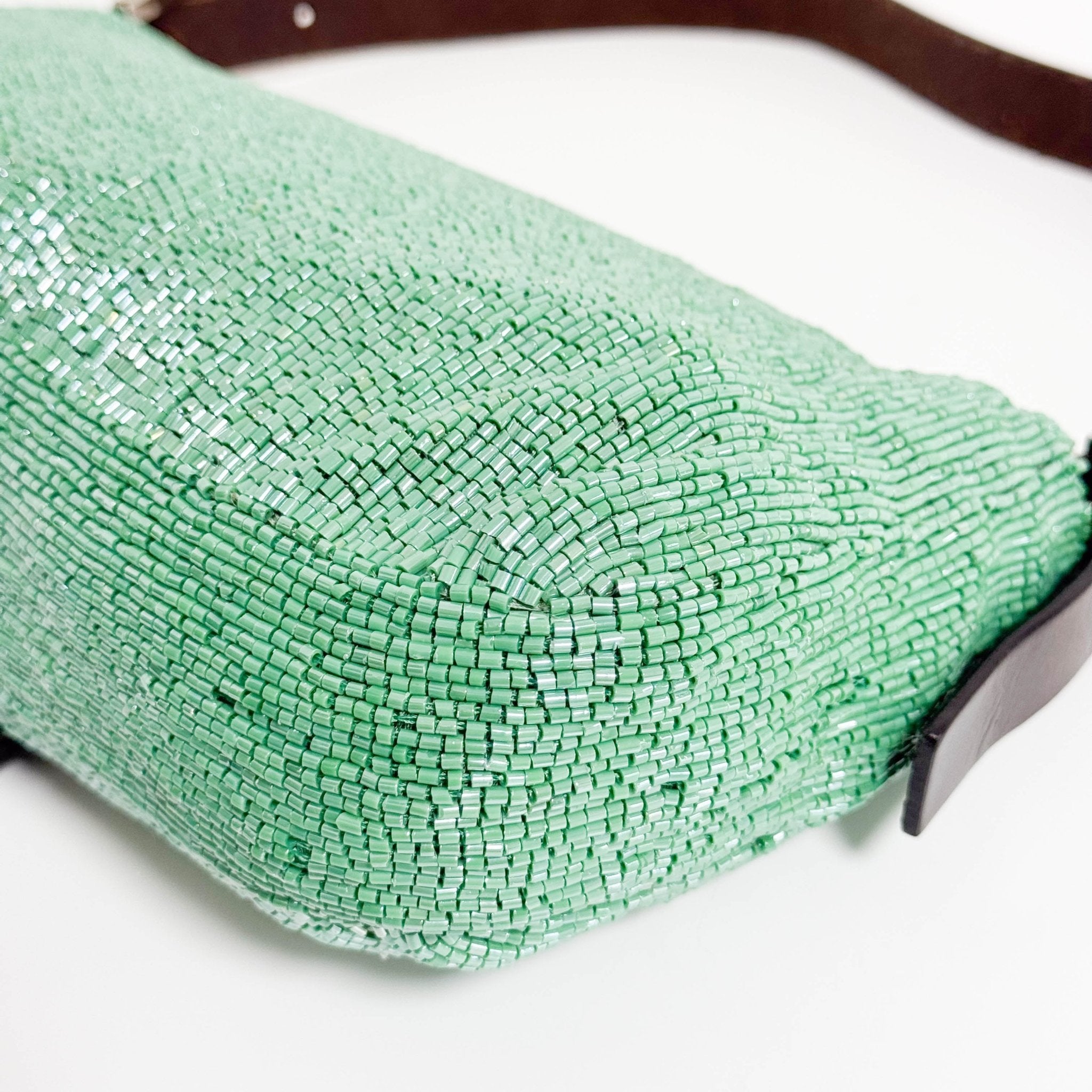 FENDI Baguette Green Beaded Shoulder Bag, in , Sold by HIVE PRELOVED - Shoulder Bags, ,