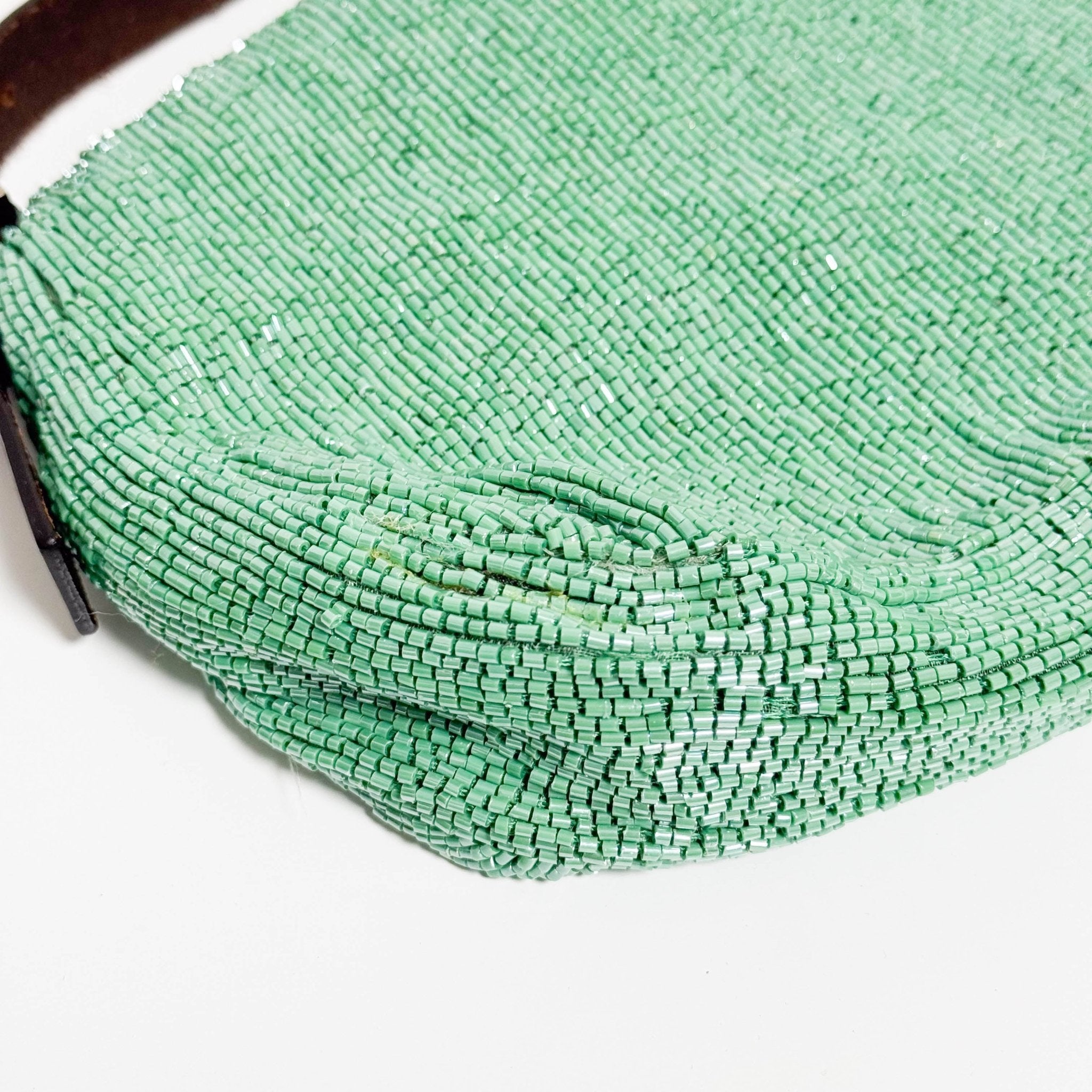 FENDI Baguette Green Beaded Shoulder Bag, in , Sold by HIVE PRELOVED - Shoulder Bags, ,