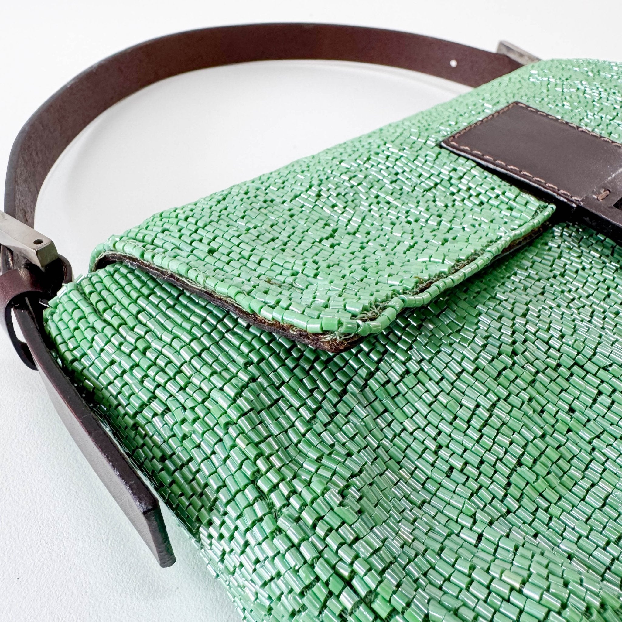 FENDI Baguette Green Beads Shoulder Bag, in , Sold by HIVE PRELOVED - Shoulder Bags, ,