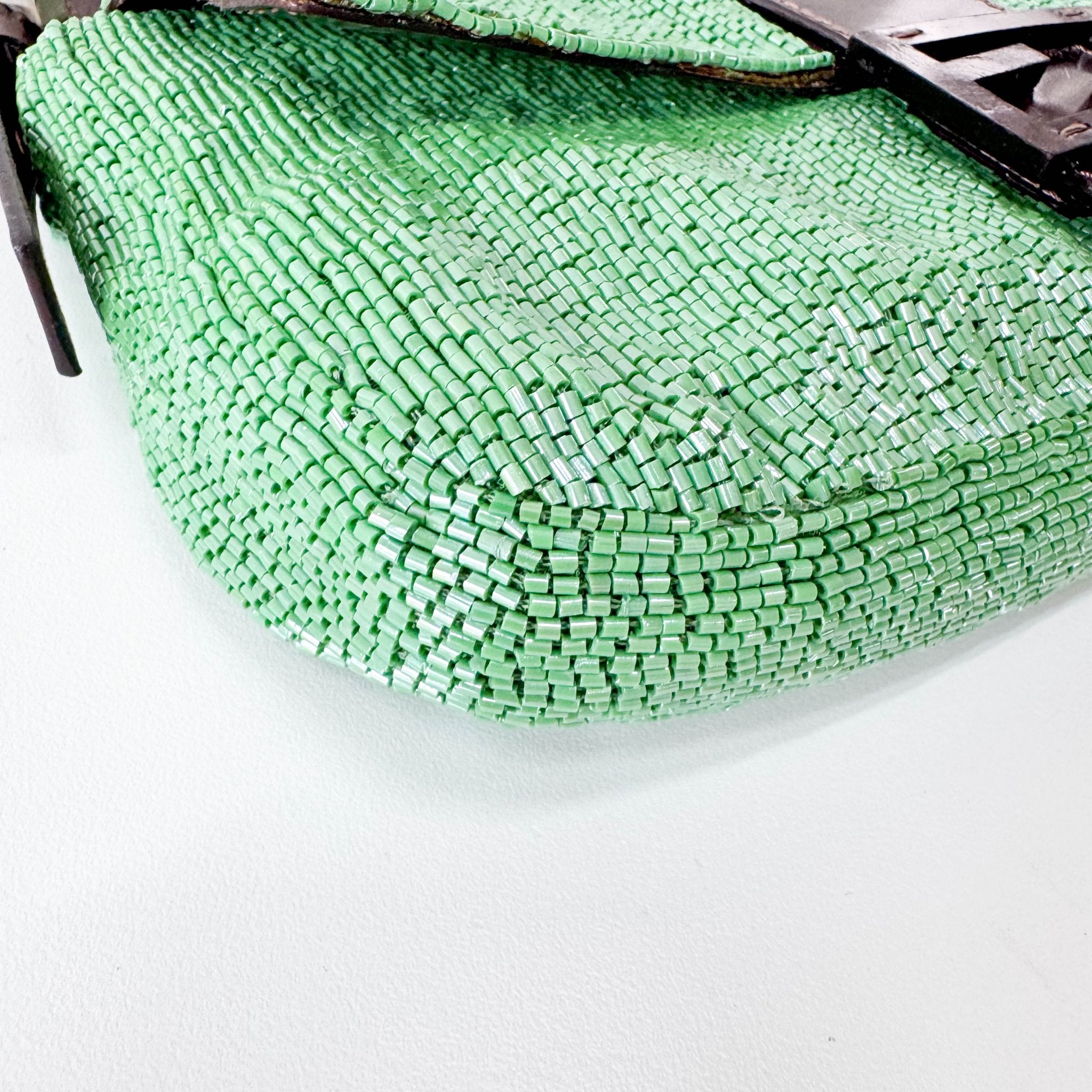 FENDI Baguette Green Beads Shoulder Bag, in , Sold by HIVE PRELOVED - Shoulder Bags, ,