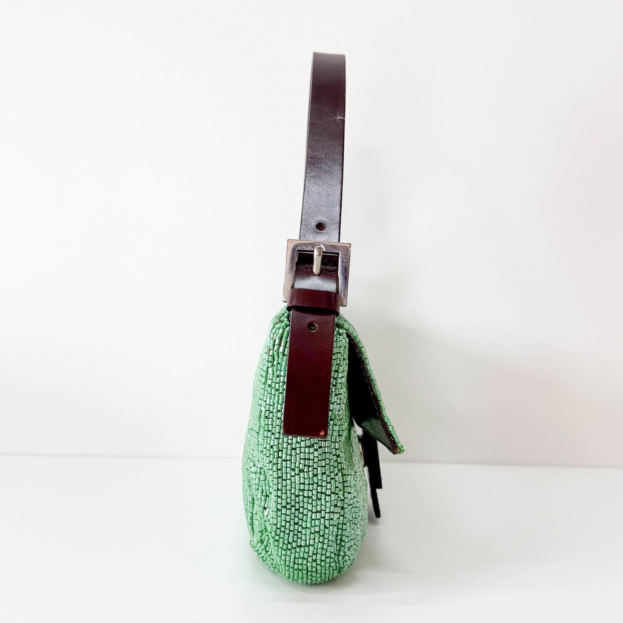 FENDI Baguette Green Beads Shoulder Bag, in , Sold by HIVE PRELOVED - Shoulder Bags, ,