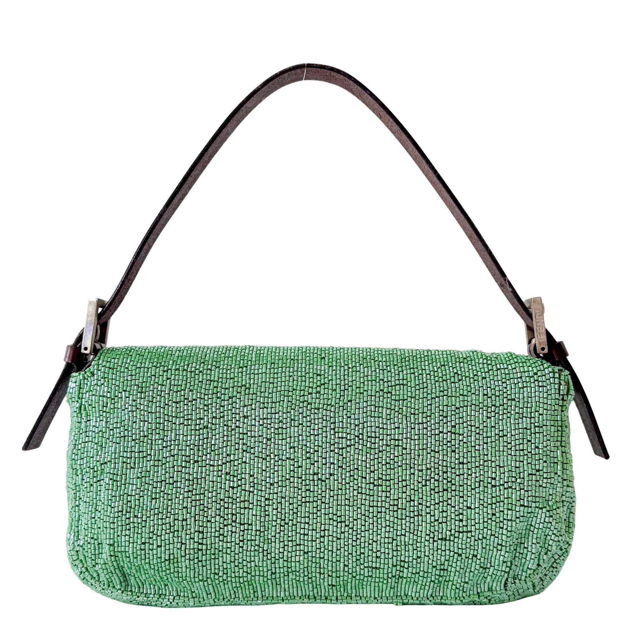 FENDI Baguette Green Beads Shoulder Bag, in , Sold by HIVE PRELOVED - Shoulder Bags, ,