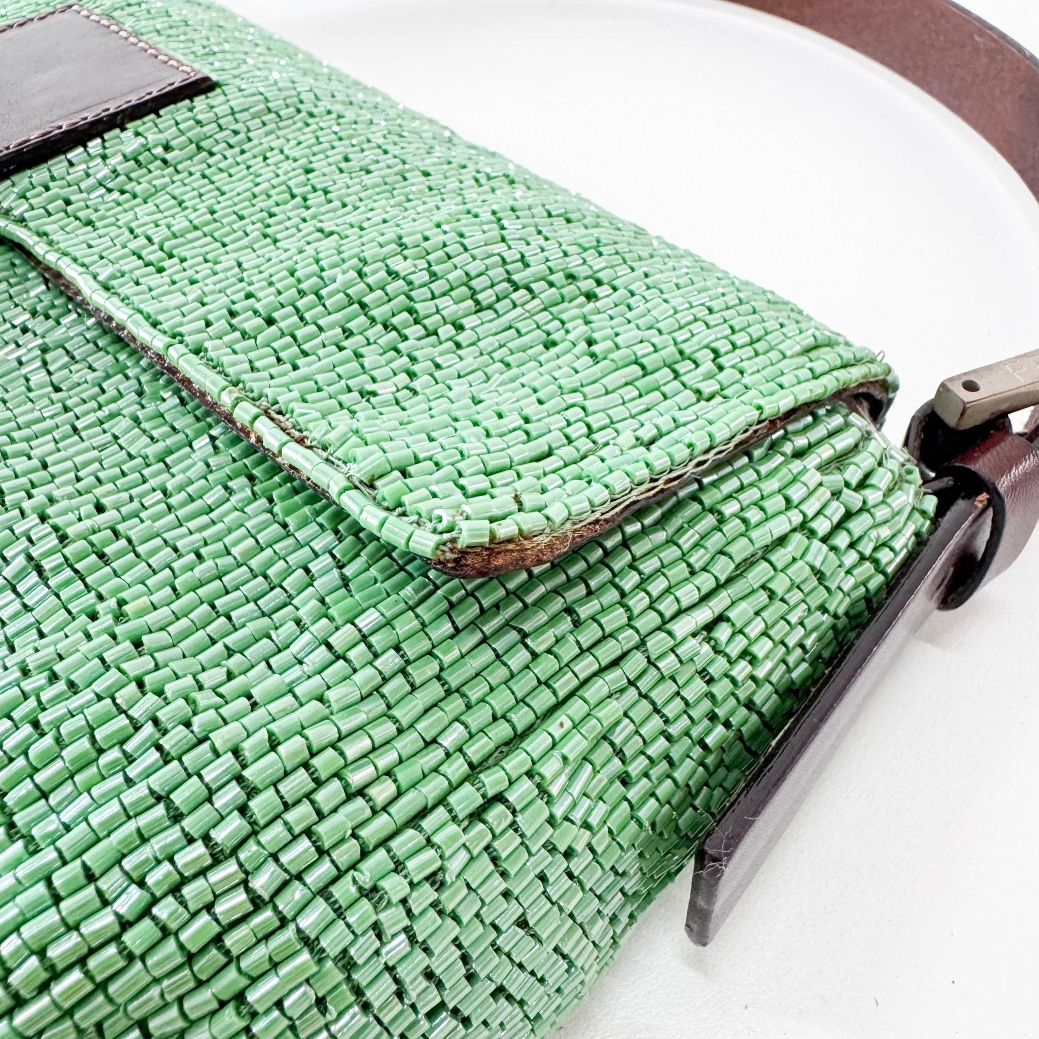 FENDI Baguette Green Beads Shoulder Bag, in , Sold by HIVE PRELOVED - Shoulder Bags, ,