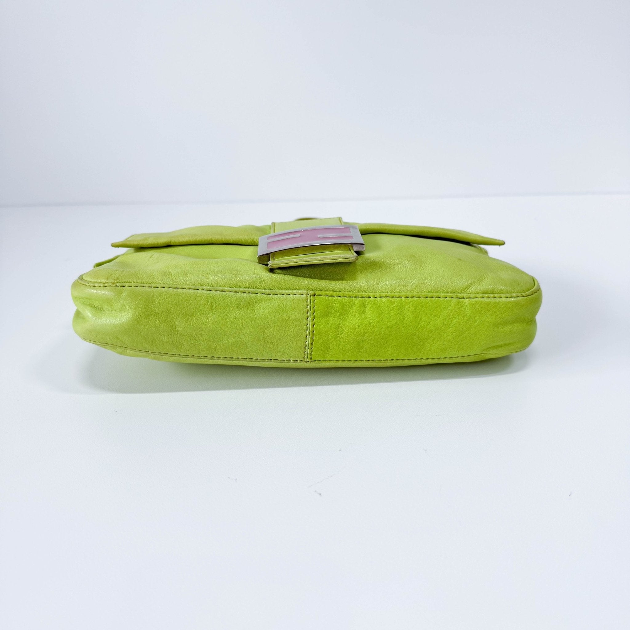 FENDI Baguette Green Nappa Leather Shoulder Bag, in , Sold by HIVE PRELOVED - Shoulder Bags, ,