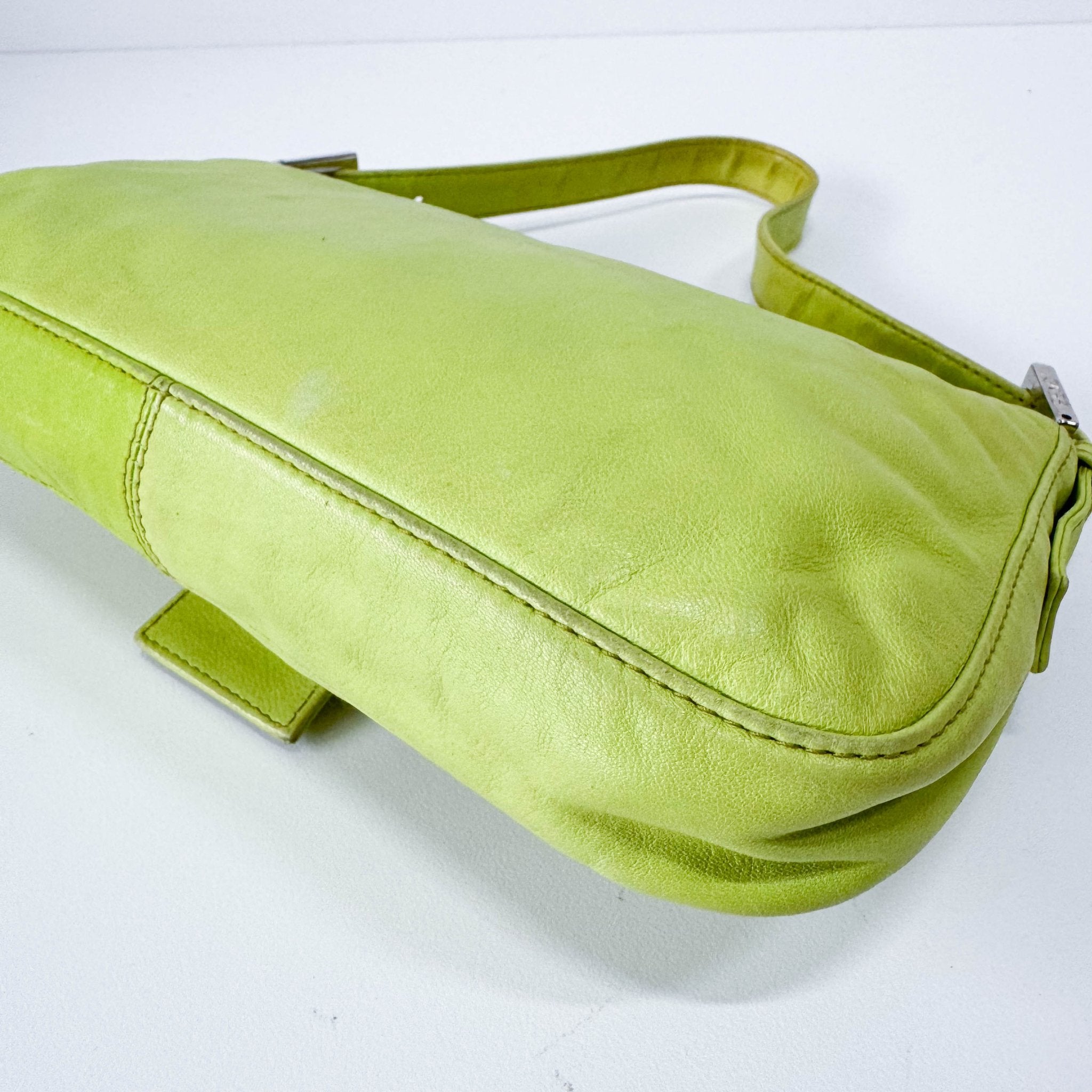 FENDI Baguette Green Nappa Leather Shoulder Bag, in , Sold by HIVE PRELOVED - Shoulder Bags, ,