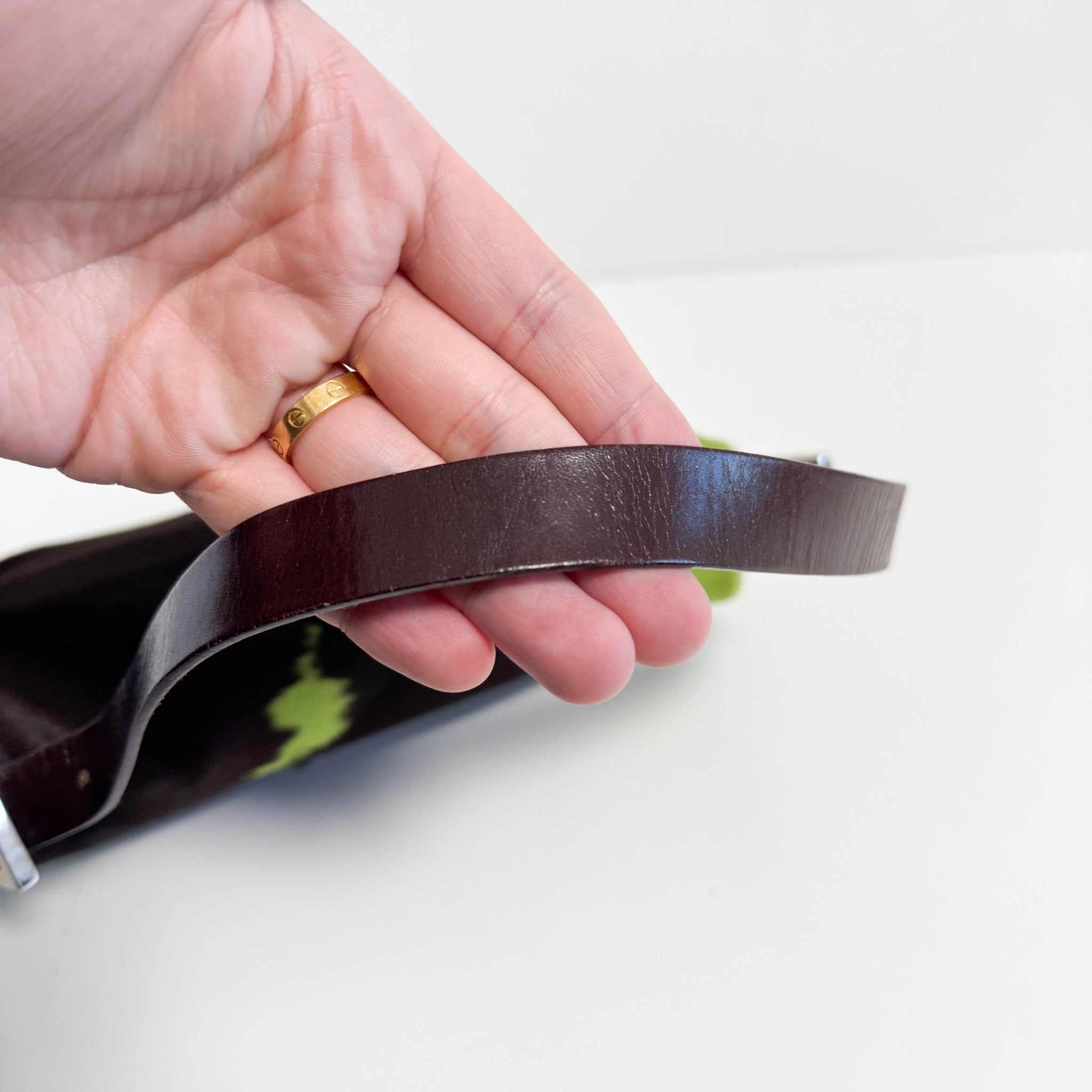 FENDI Baguette Green Pony Hair Shoulder Bag, in , Sold by HIVE PRELOVED - Shoulder Bags, ,