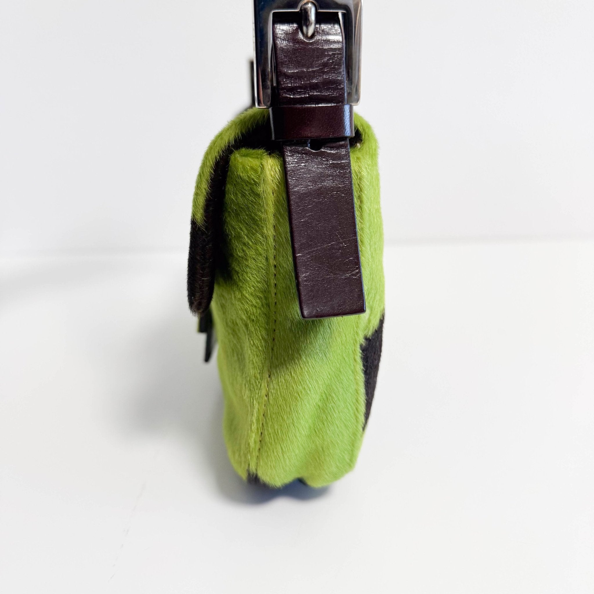 FENDI Baguette Green Pony Hair Shoulder Bag, in , Sold by HIVE PRELOVED - Shoulder Bags, ,