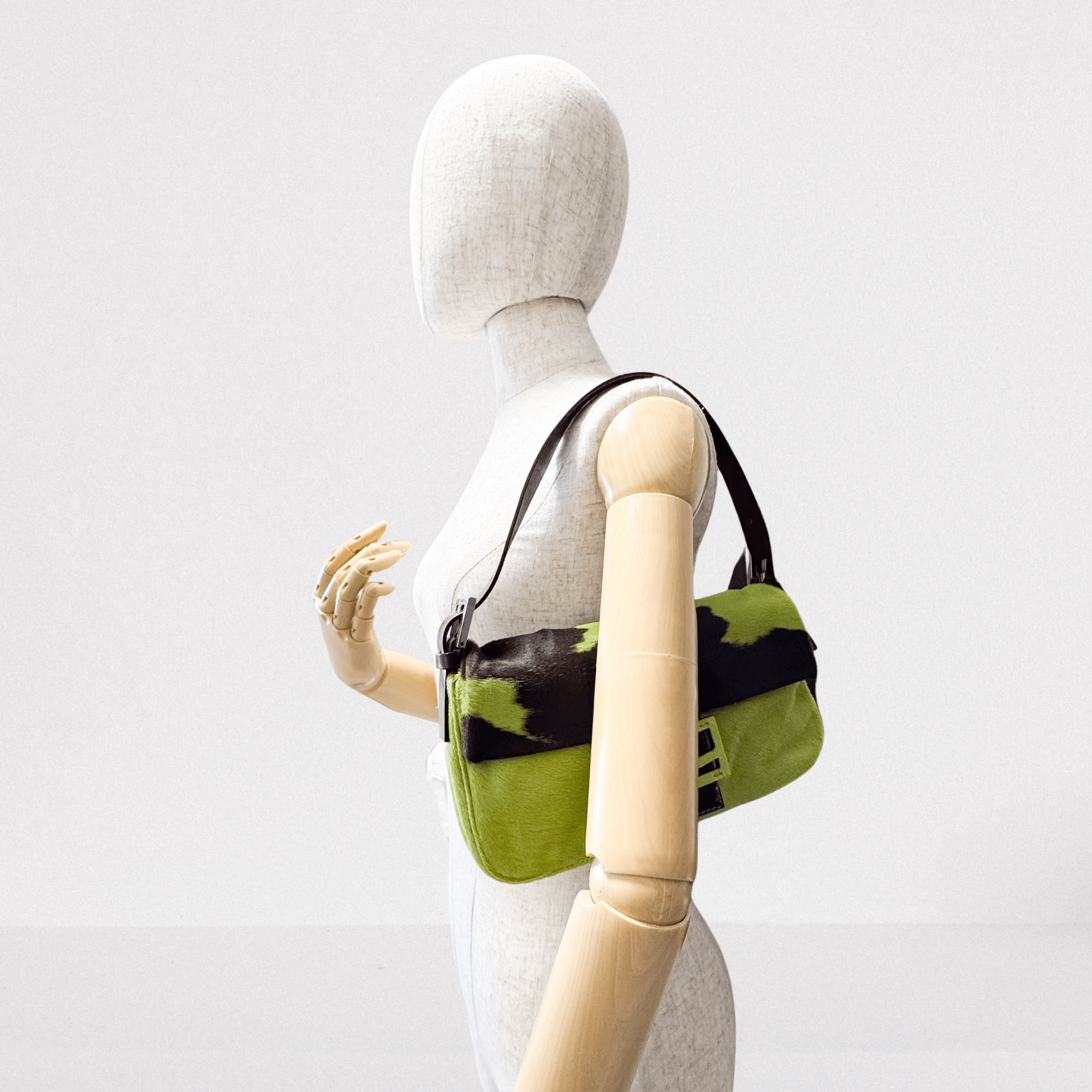 FENDI Baguette Green Pony Hair Shoulder Bag, in , Sold by HIVE PRELOVED - Shoulder Bags, ,