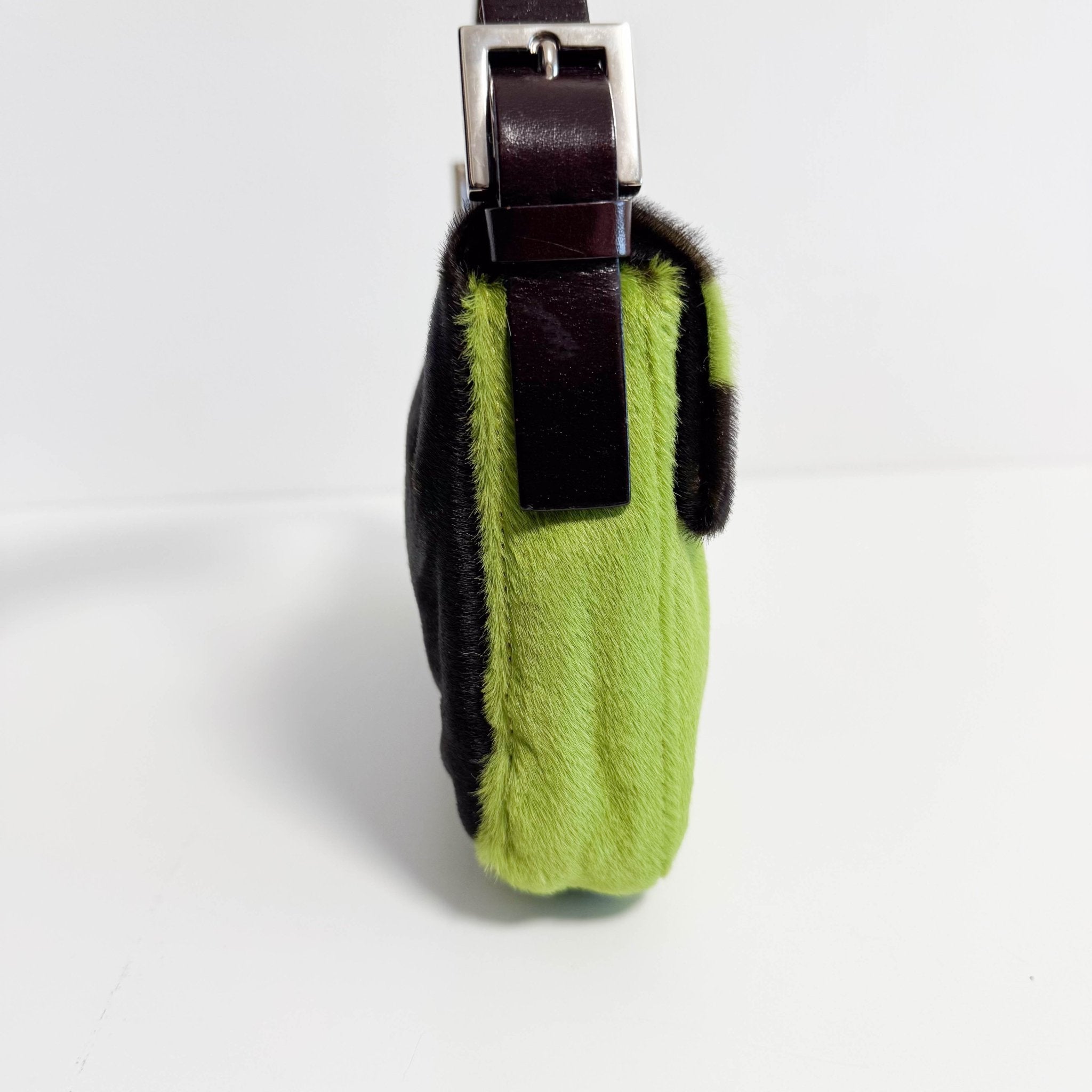 FENDI Baguette Green Pony Hair Shoulder Bag, in , Sold by HIVE PRELOVED - Shoulder Bags, ,