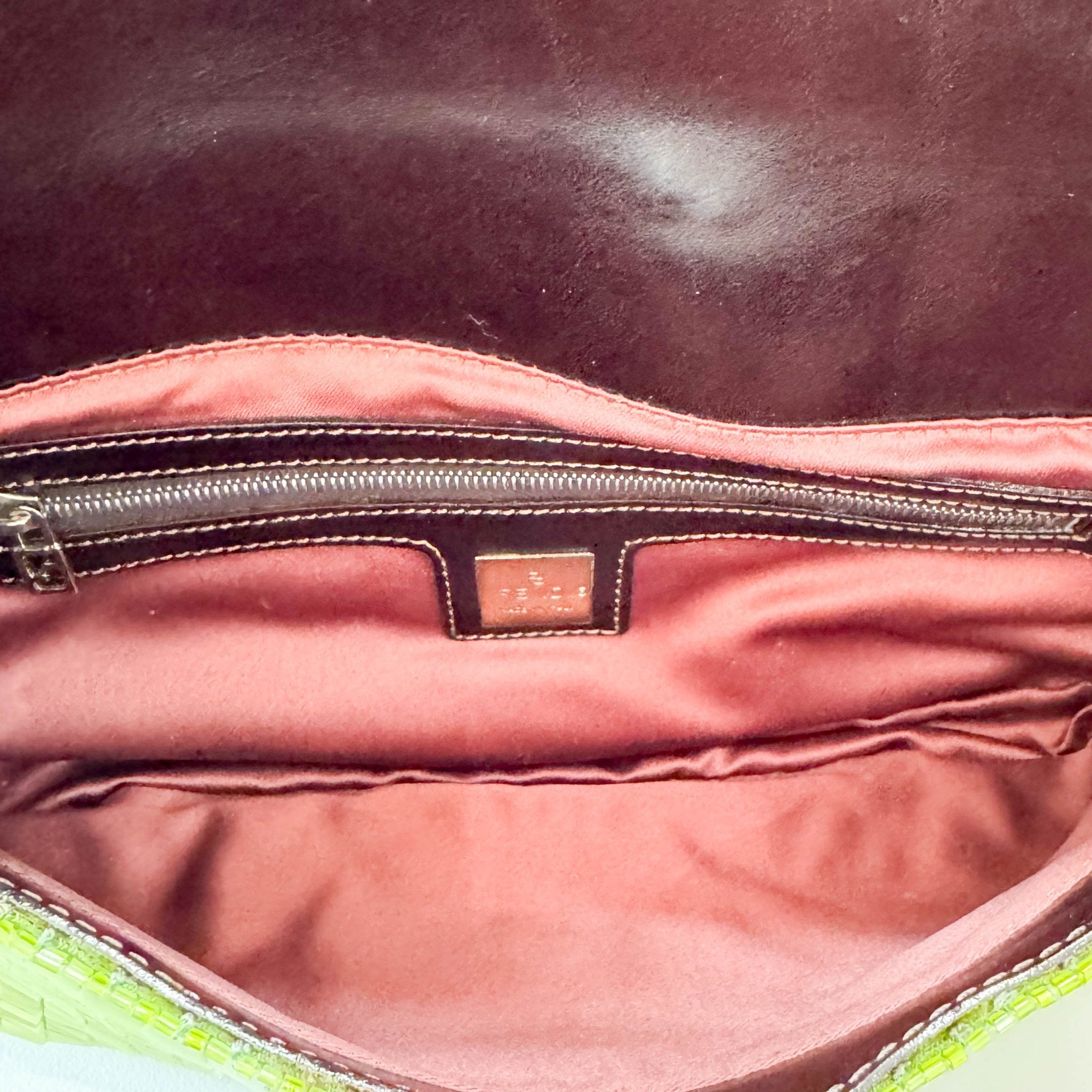 FENDI Baguette Green Sequin Shoulder Bag, in , Sold by HIVE PRELOVED - Shoulder Bags, ,