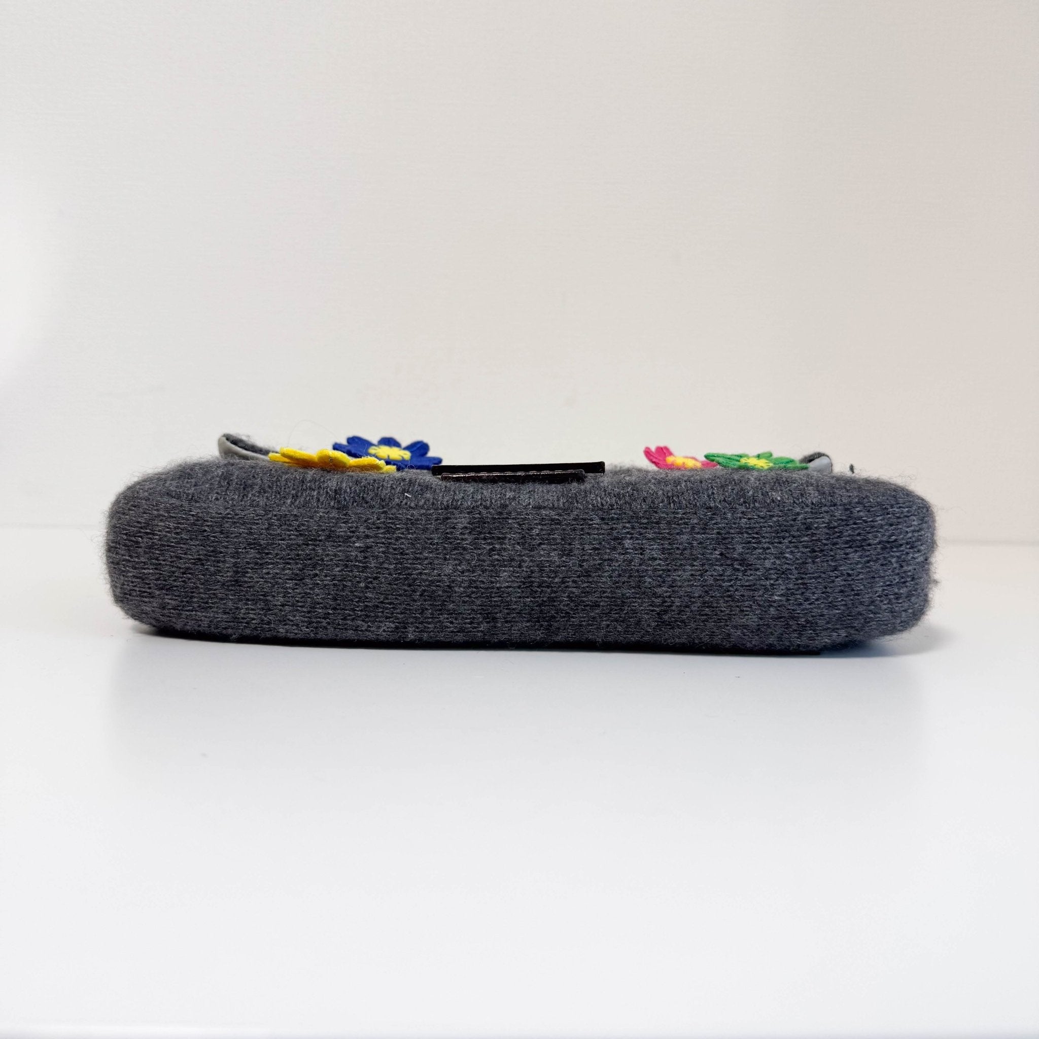 FENDI Baguette Grey Cashmere Shoulder Bag, in , Sold by HIVE PRELOVED - Shoulder Bags, ,