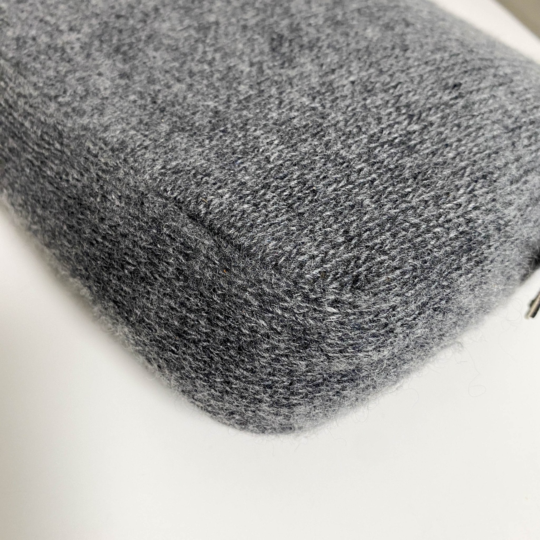 FENDI Baguette Grey Cashmere Shoulder Bag with Rhinestone Hardware, in , Sold by HIVE PRELOVED - Shoulder Bags, ,