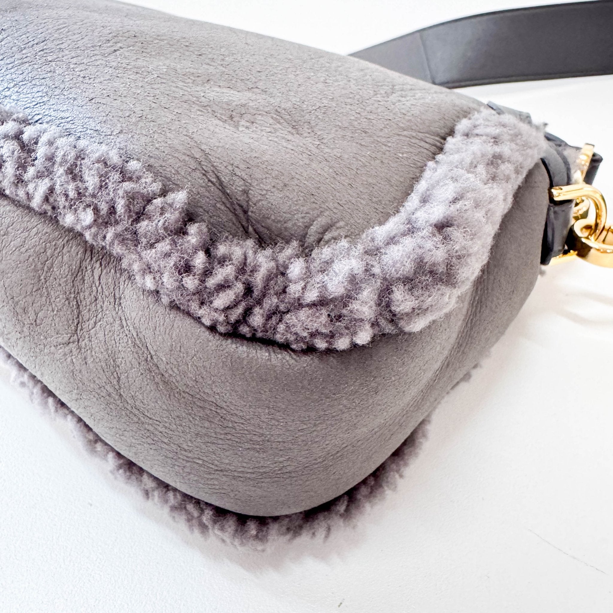 FENDI Baguette Grey Leather Soft Interior Lining Shoulder Bag, in , Sold by HIVE PRELOVED - Shoulder Bags, ,