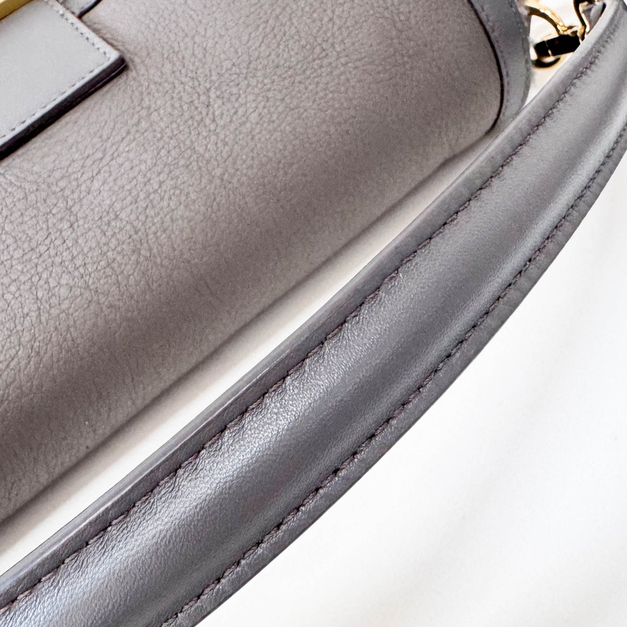 FENDI Baguette Grey Leather Soft Interior Lining Shoulder Bag, in , Sold by HIVE PRELOVED - Shoulder Bags, ,