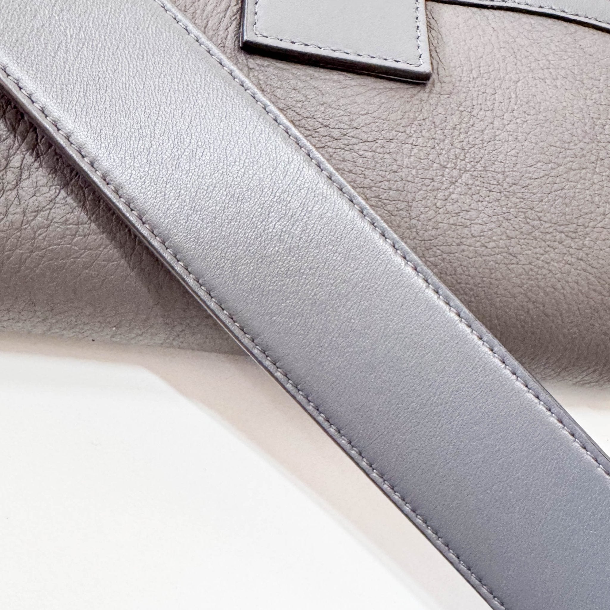 FENDI Baguette Grey Leather Soft Interior Lining Shoulder Bag, in , Sold by HIVE PRELOVED - Shoulder Bags, ,