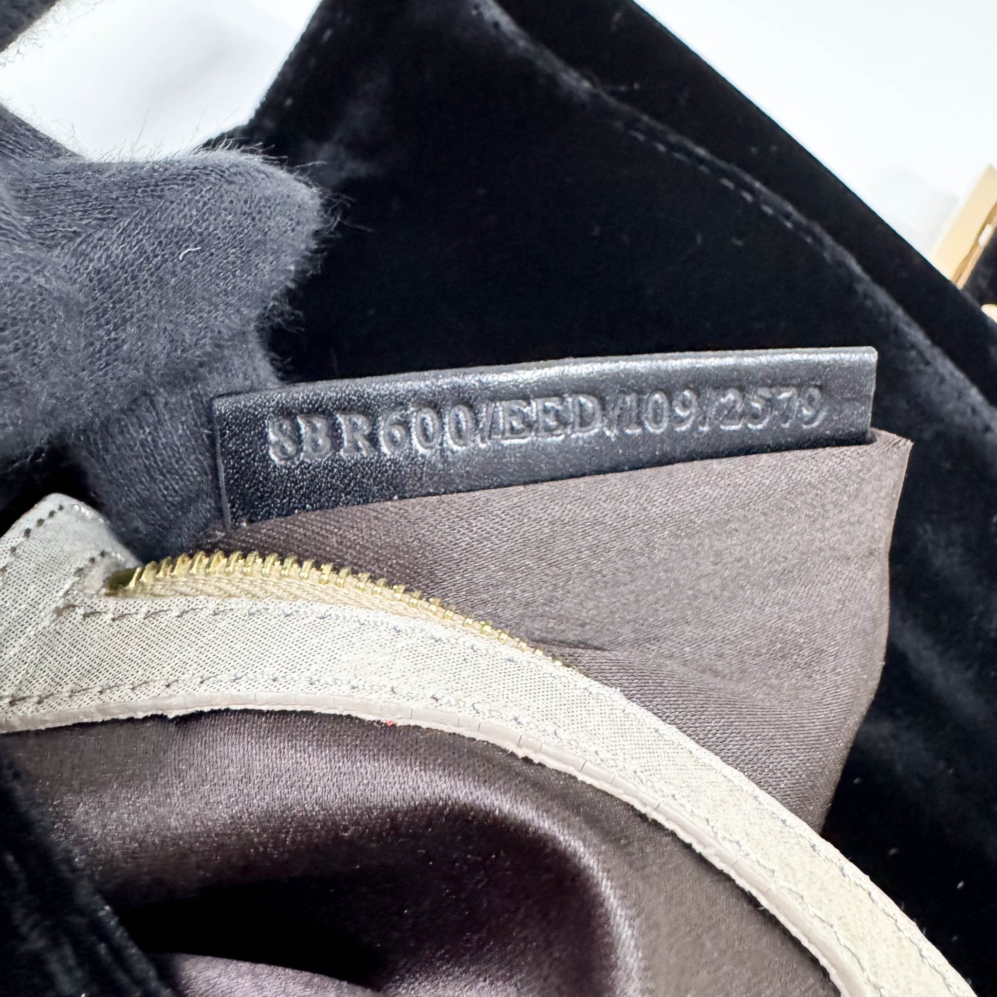 FENDI Baguette in Black Velvet with Gold Metallic Fringing, in , Sold by HIVE PRELOVED - Shoulder Bags, ,