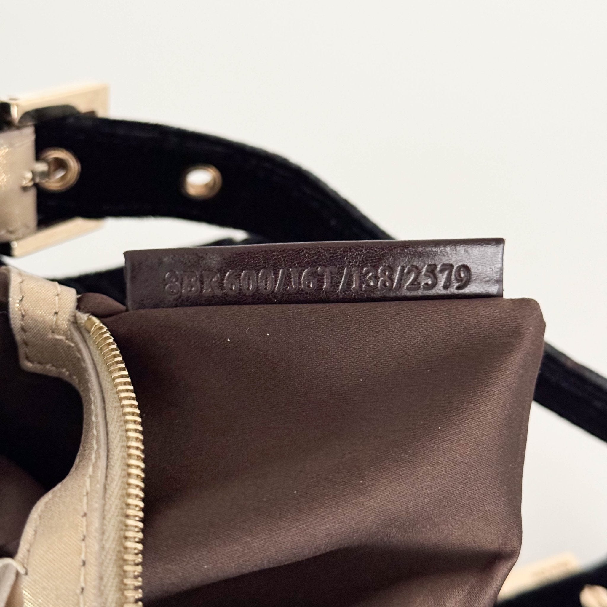 FENDI Baguette in Black Velvet with Gold Metallic Fringing, in , Sold by HIVE PRELOVED - Shoulder Bags, ,