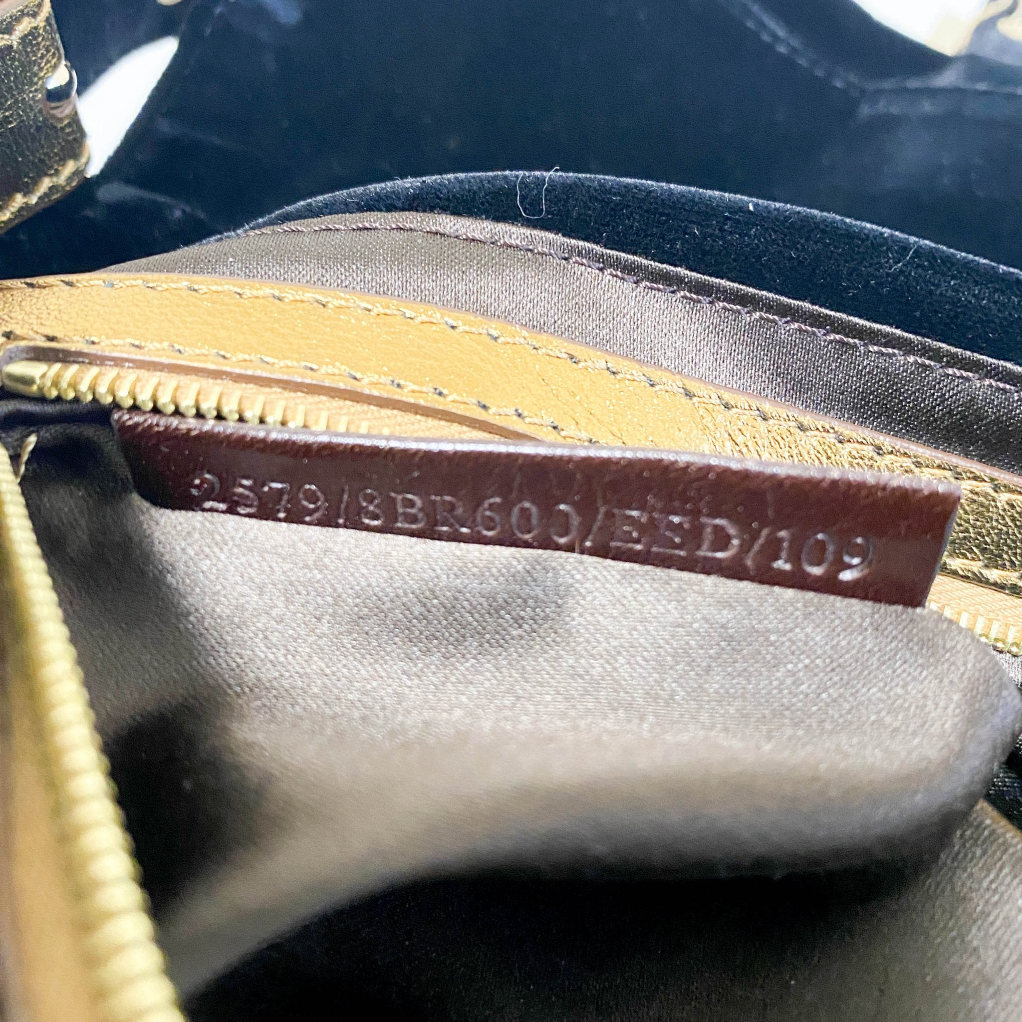 FENDI Baguette in Black Velvet with Gold Metallic Fringing, in , Sold by HIVE PRELOVED - Shoulder Bags, ,