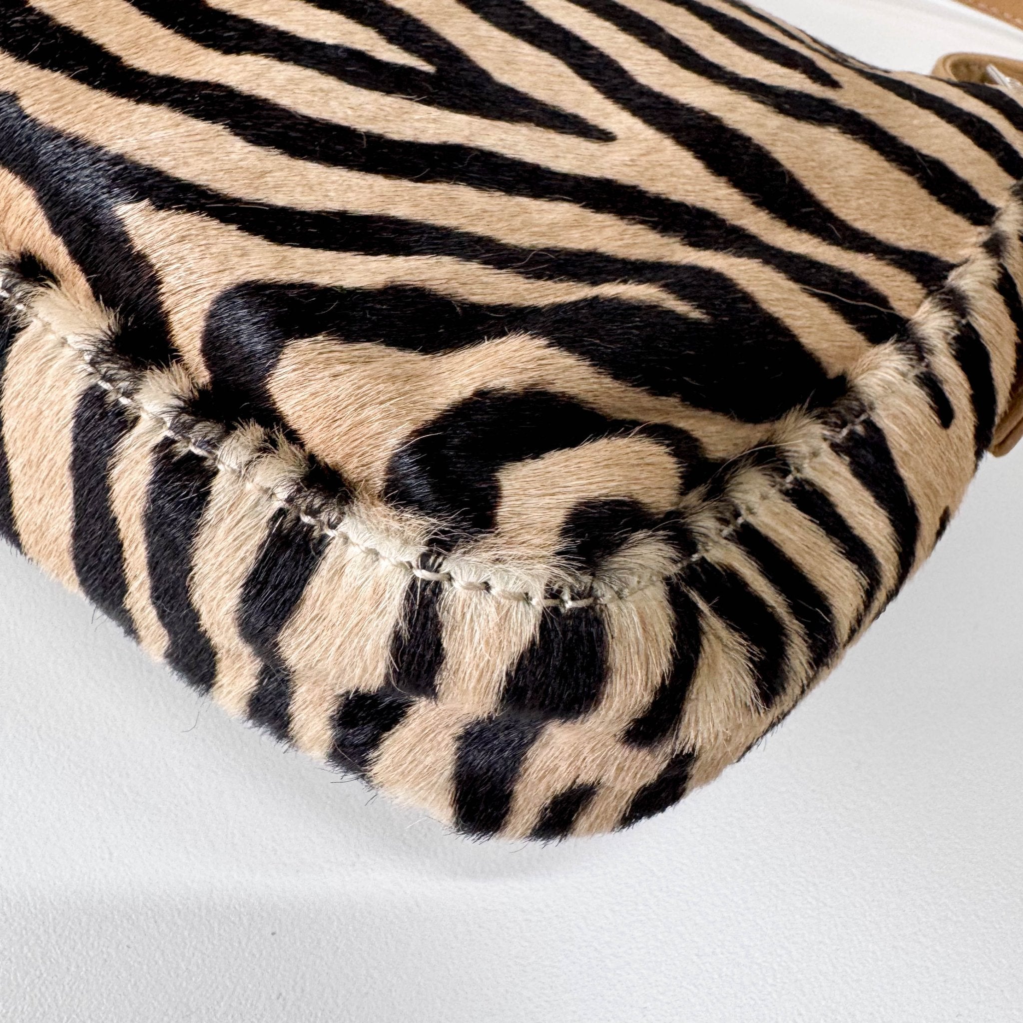 FENDI Baguette in Zebra Printed Pony Hair Shoulder Bag, in , Sold by HIVE PRELOVED - Shoulder Bags, ,