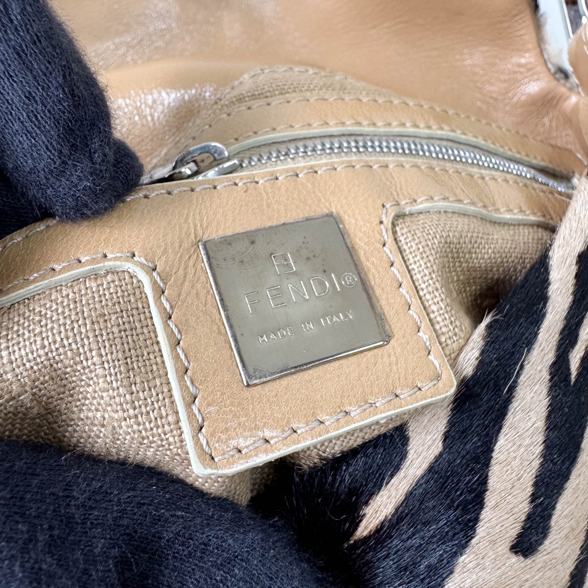 FENDI Baguette in Zebra Printed Pony Hair Shoulder Bag, in , Sold by HIVE PRELOVED - Shoulder Bags, ,