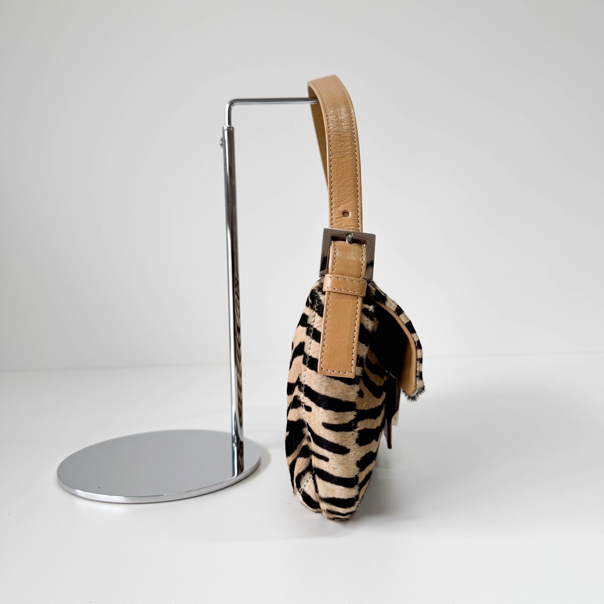 FENDI Baguette in Zebra Printed Pony Hair Shoulder Bag, in , Sold by HIVE PRELOVED - Shoulder Bags, ,