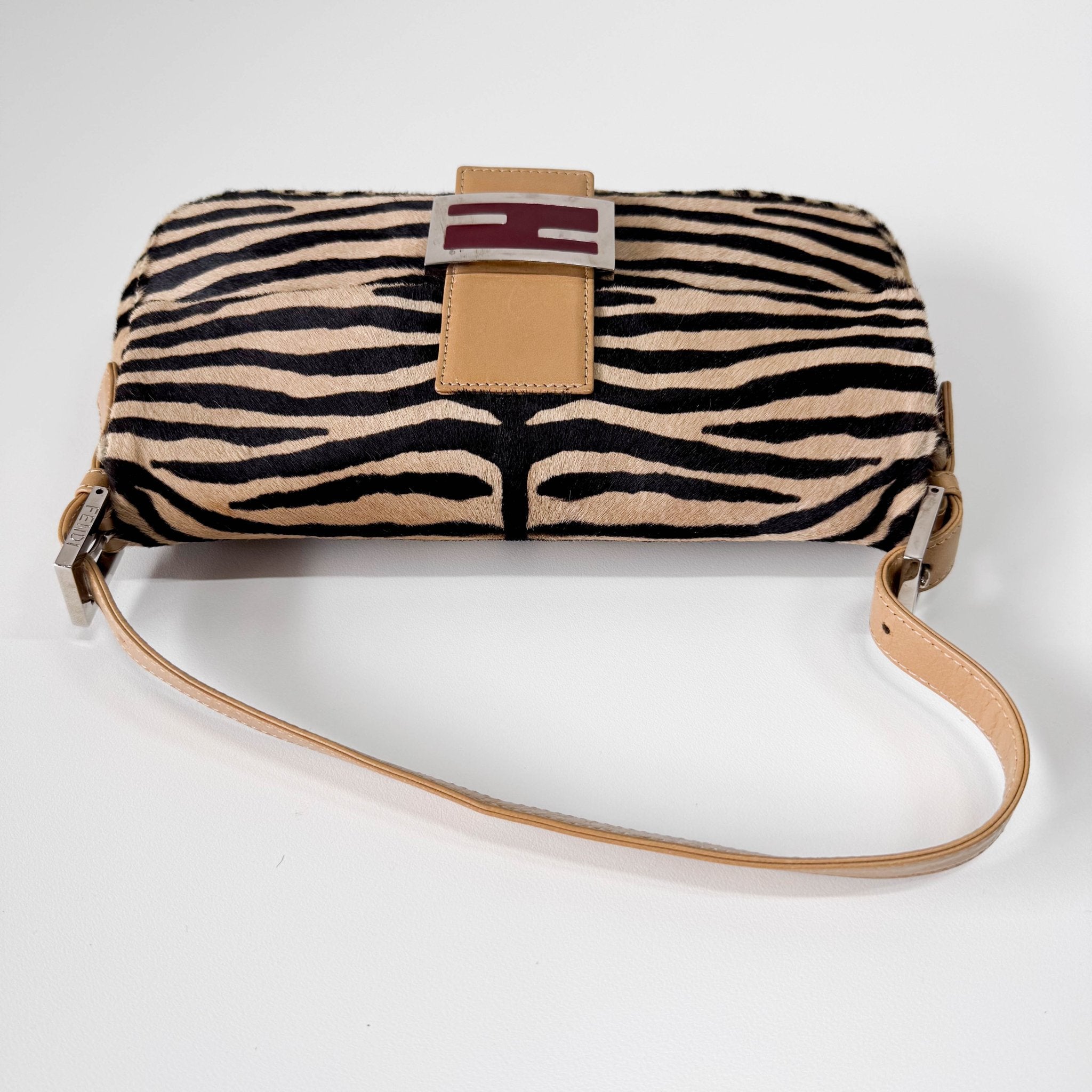 FENDI Baguette in Zebra Printed Pony Hair Shoulder Bag, in , Sold by HIVE PRELOVED - Shoulder Bags, ,