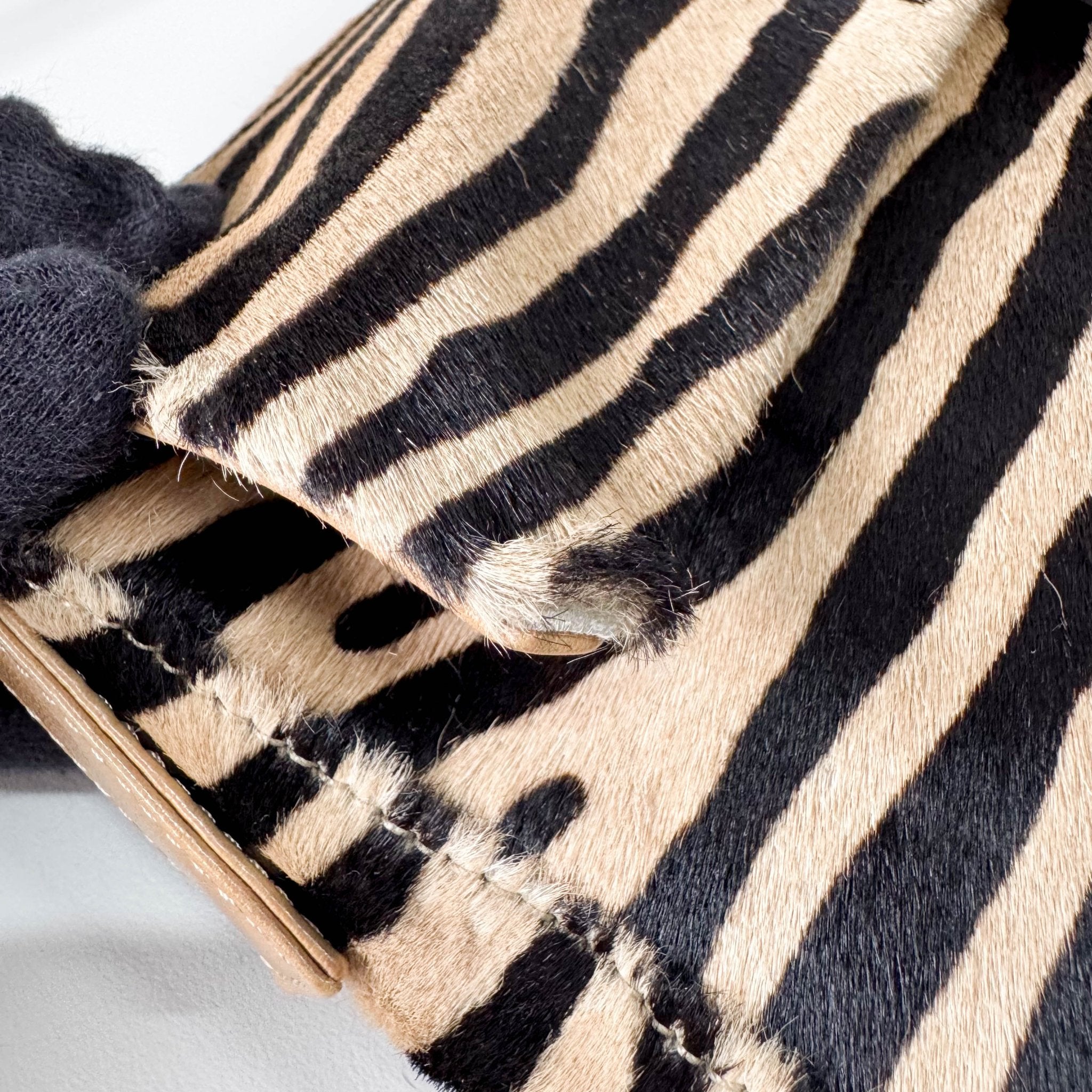 FENDI Baguette in Zebra Printed Pony Hair Shoulder Bag, in , Sold by HIVE PRELOVED - Shoulder Bags, ,